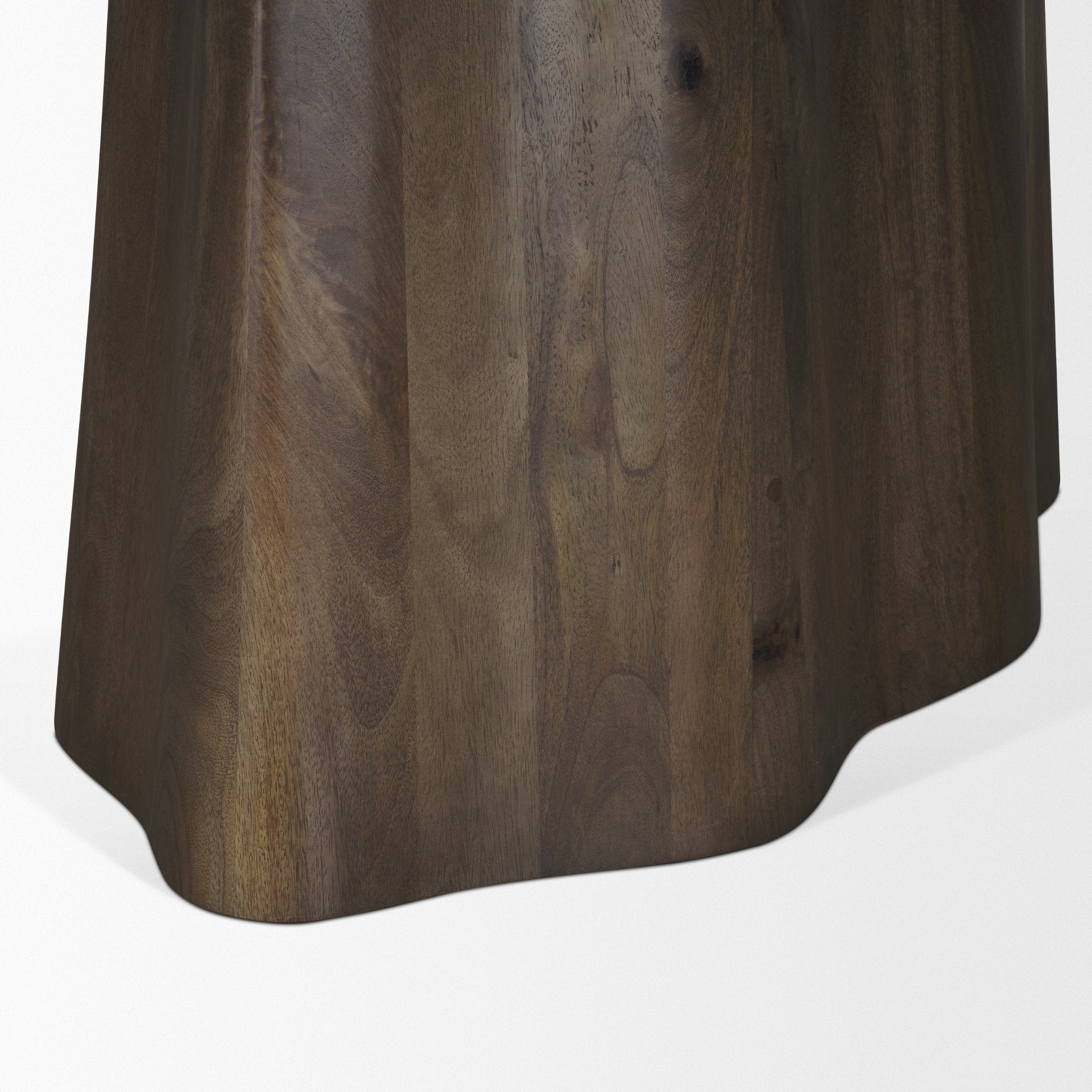 Jovani 94" Solid Dark Brown Mango Wood Oval Dining Table - Central Designs