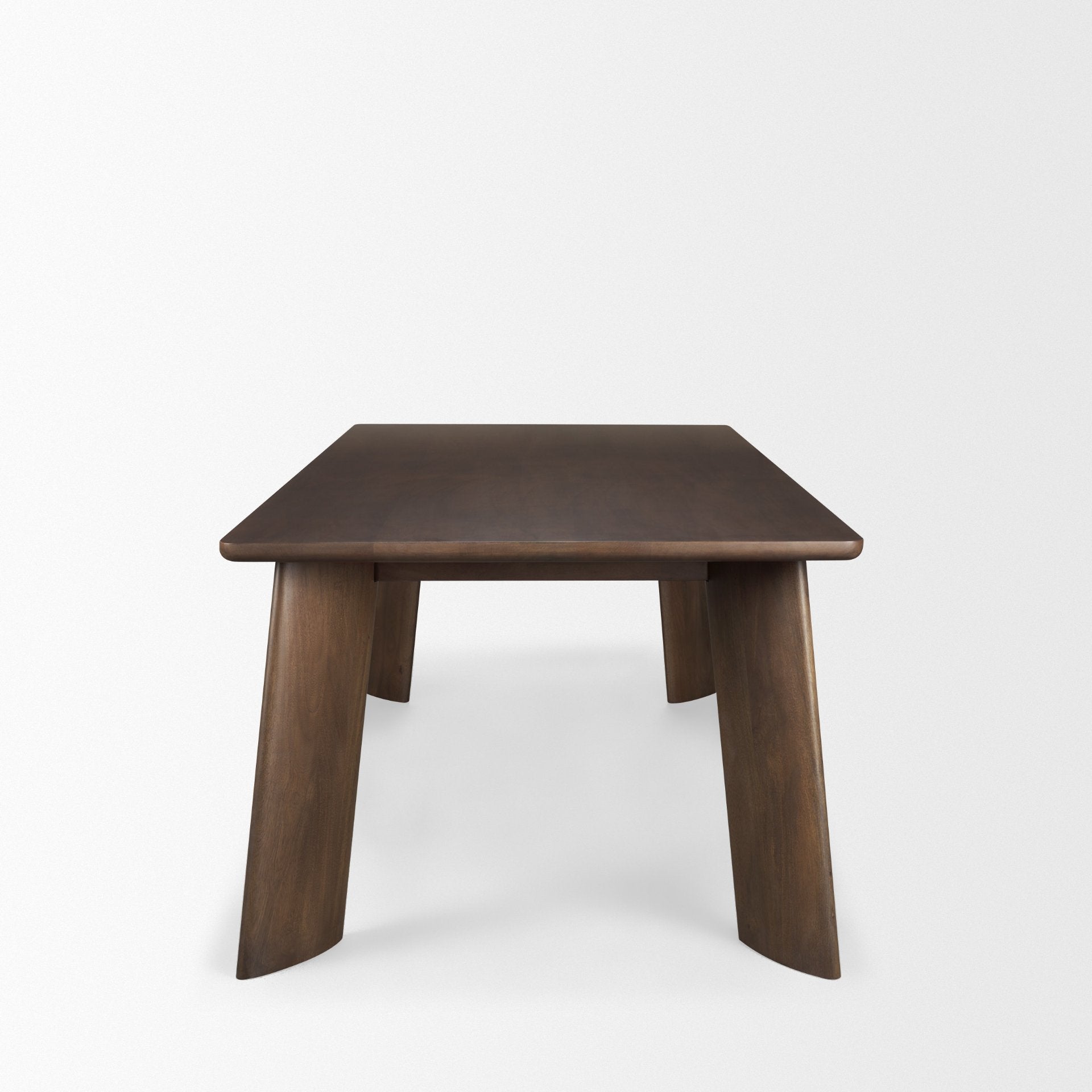 Jonan Solid Dark Brown Mango Wood Rectangular Dining Table - Central Designs