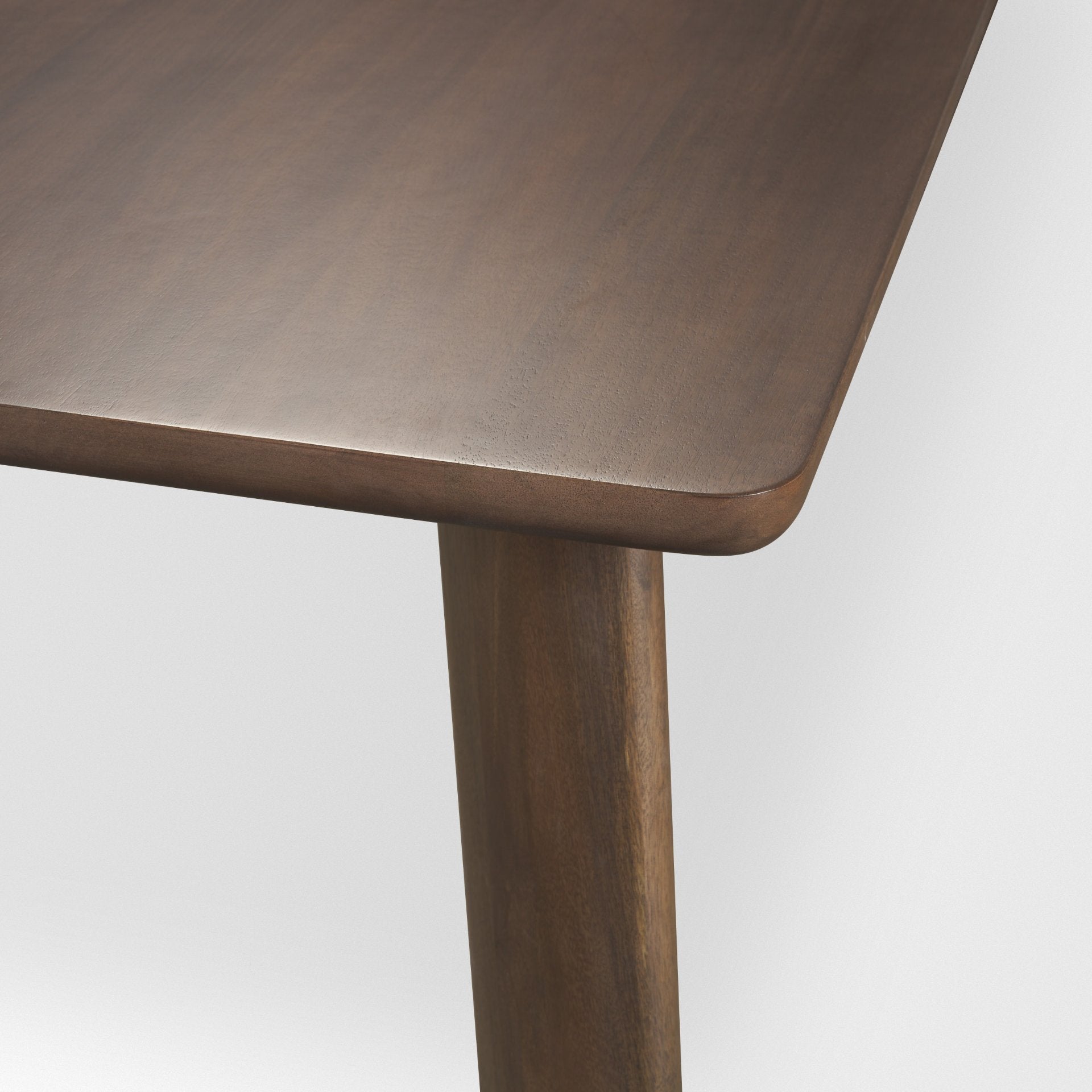 Jonan Solid Dark Brown Mango Wood Rectangular Dining Table - Central Designs