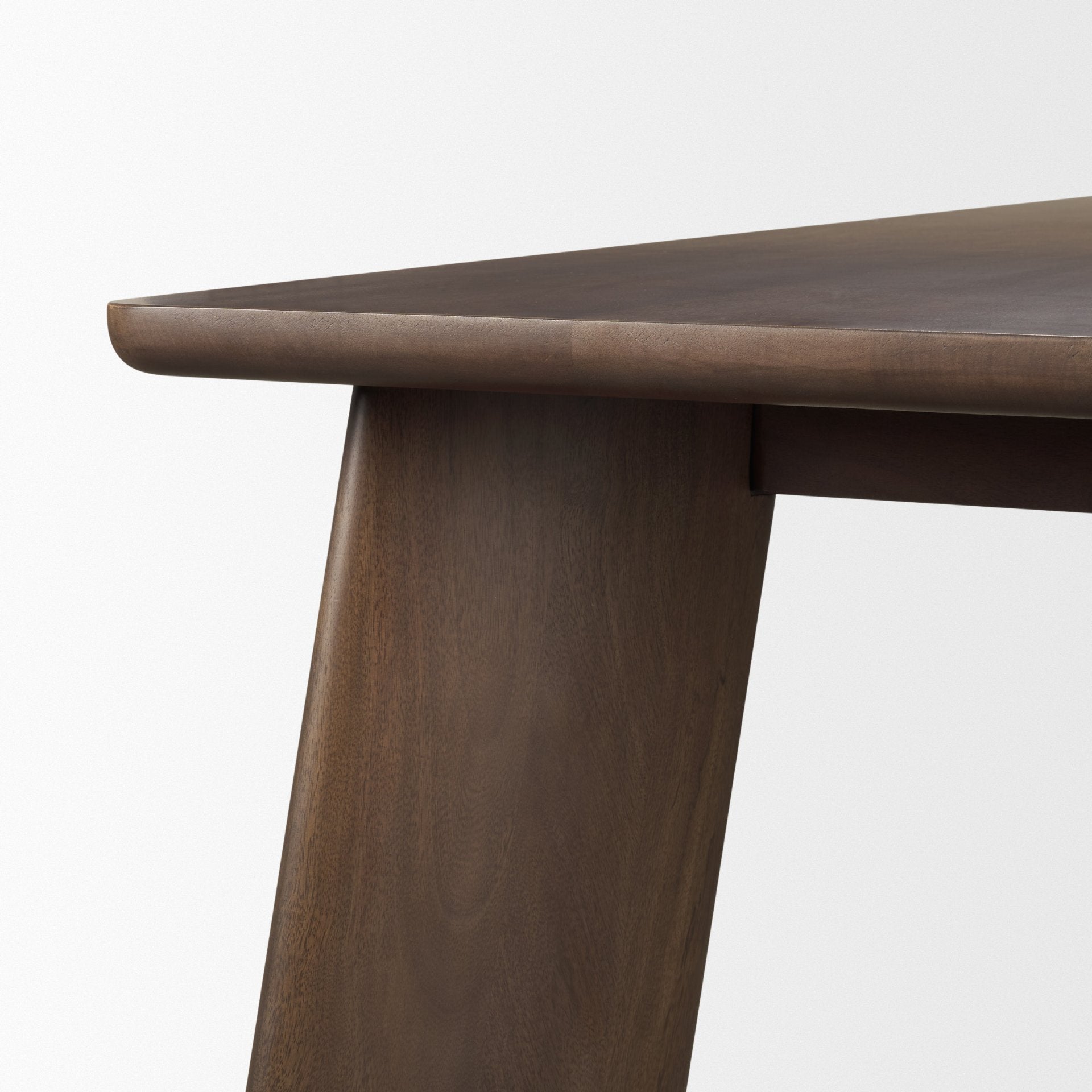 Jonan Solid Dark Brown Mango Wood Rectangular Dining Table - Central Designs