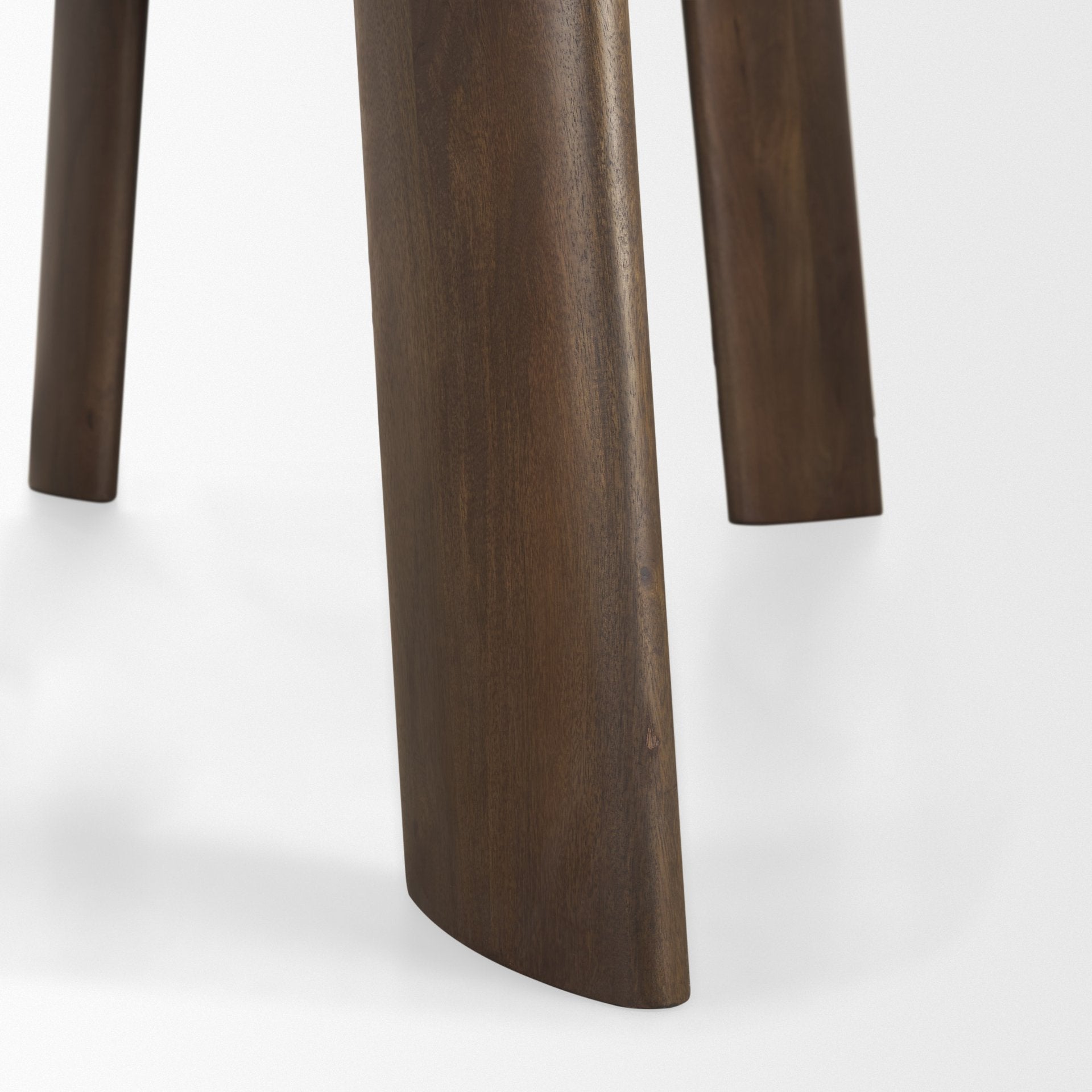 Jonan Solid Dark Brown Mango Wood Rectangular Dining Table - Central Designs