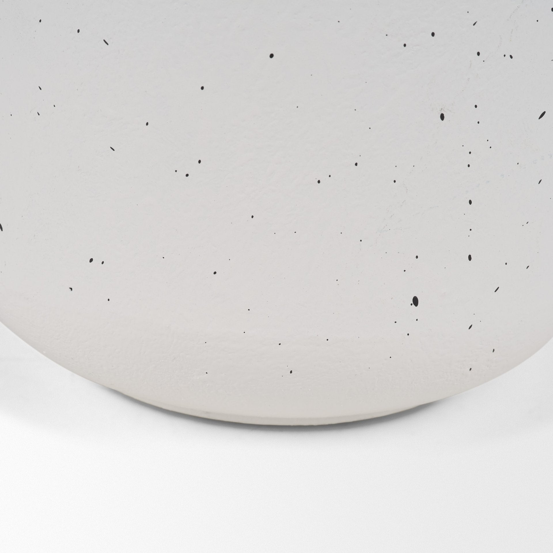 Treva Tall White w/ Black Speckles Metal Vase - Central Designs
