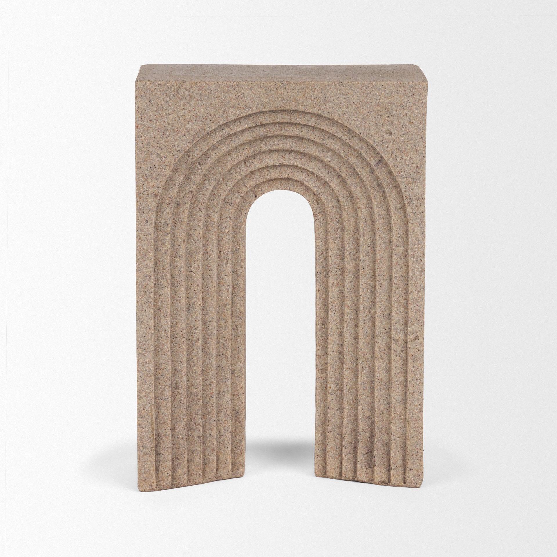 Kacia Resin Textured SandStone Decorative Object - Central Designs