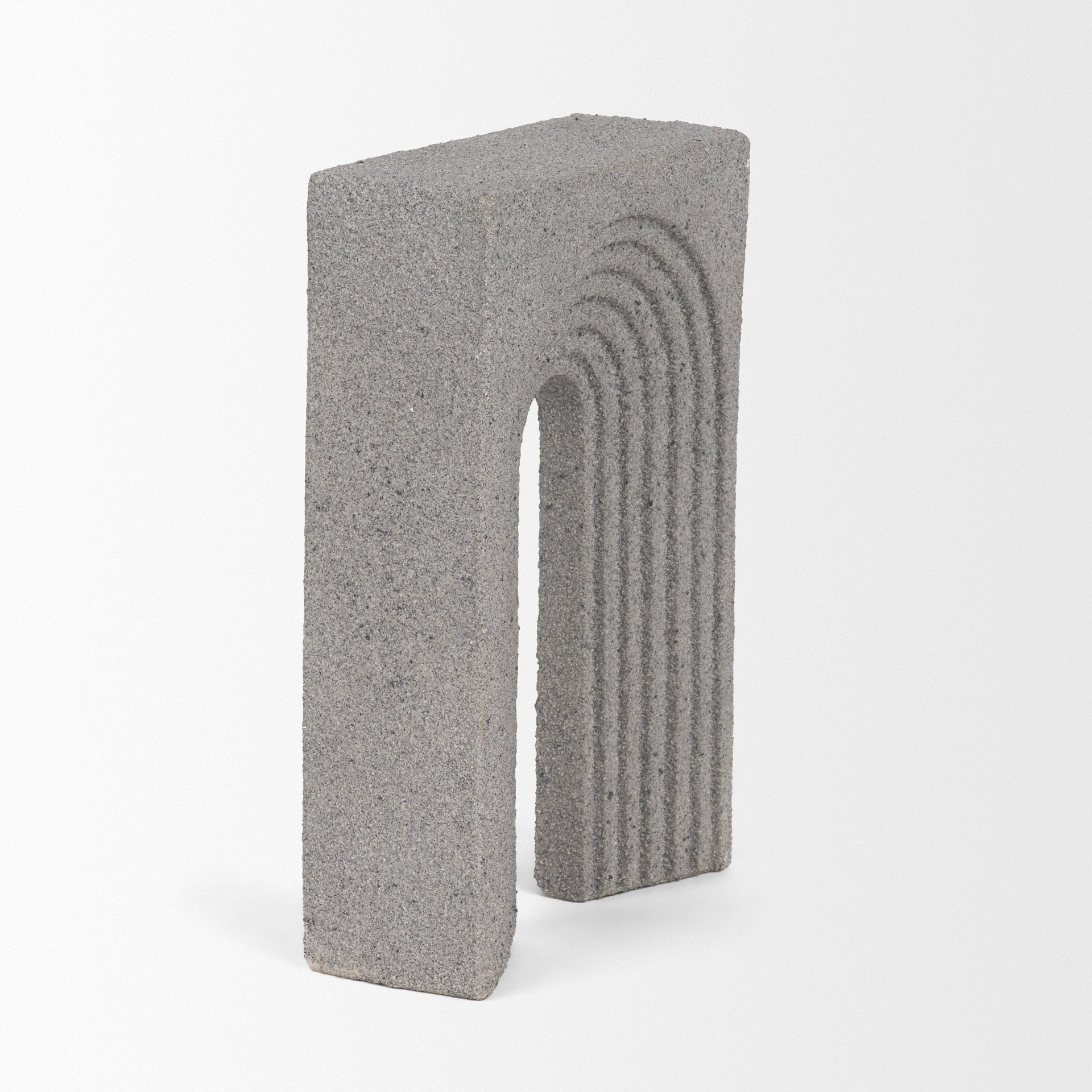 Kacia Resin Textured Concrete Gray Decorative Object - Central Designs