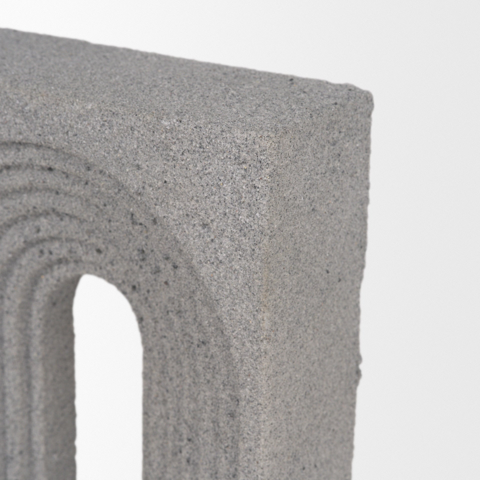 Kacia Resin Textured Concrete Gray Decorative Object - Central Designs