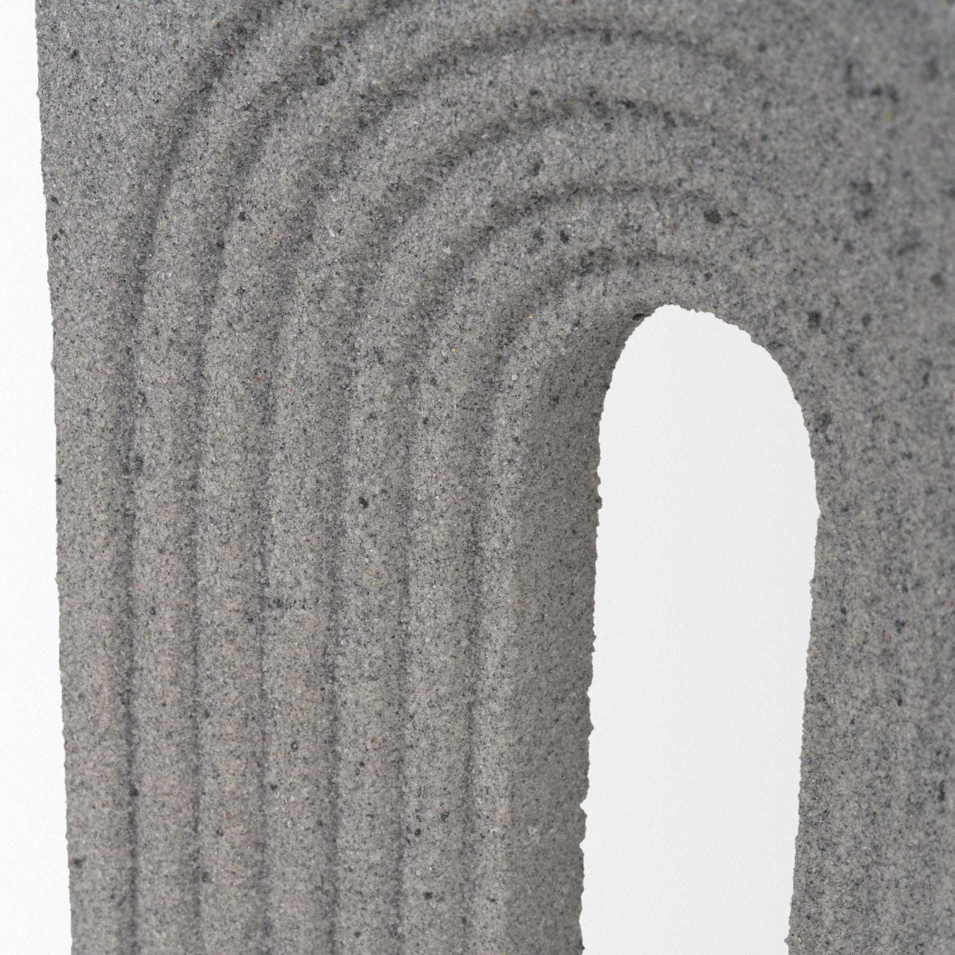 Kacia Resin Textured Concrete Gray Decorative Object - Central Designs