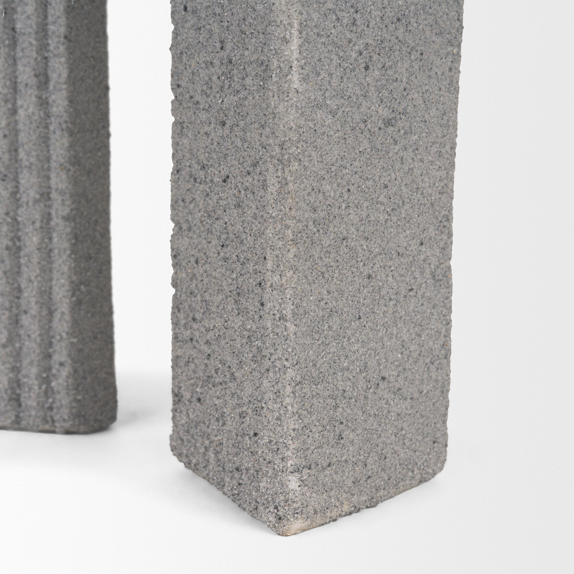 Kacia Resin Textured Concrete Gray Decorative Object - Central Designs