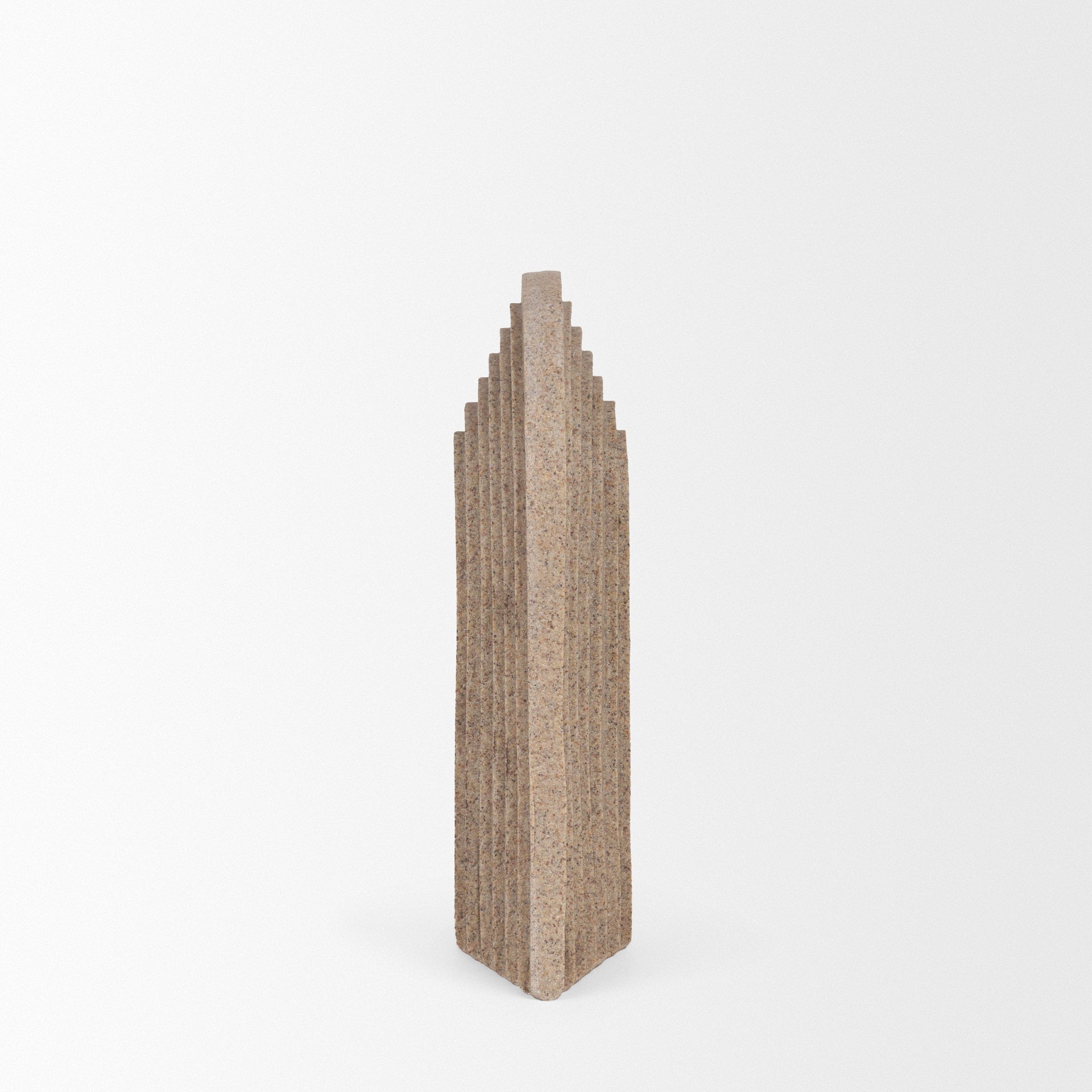 Kael Resin Textured Concrete Gray Decorative Object - Central Designs