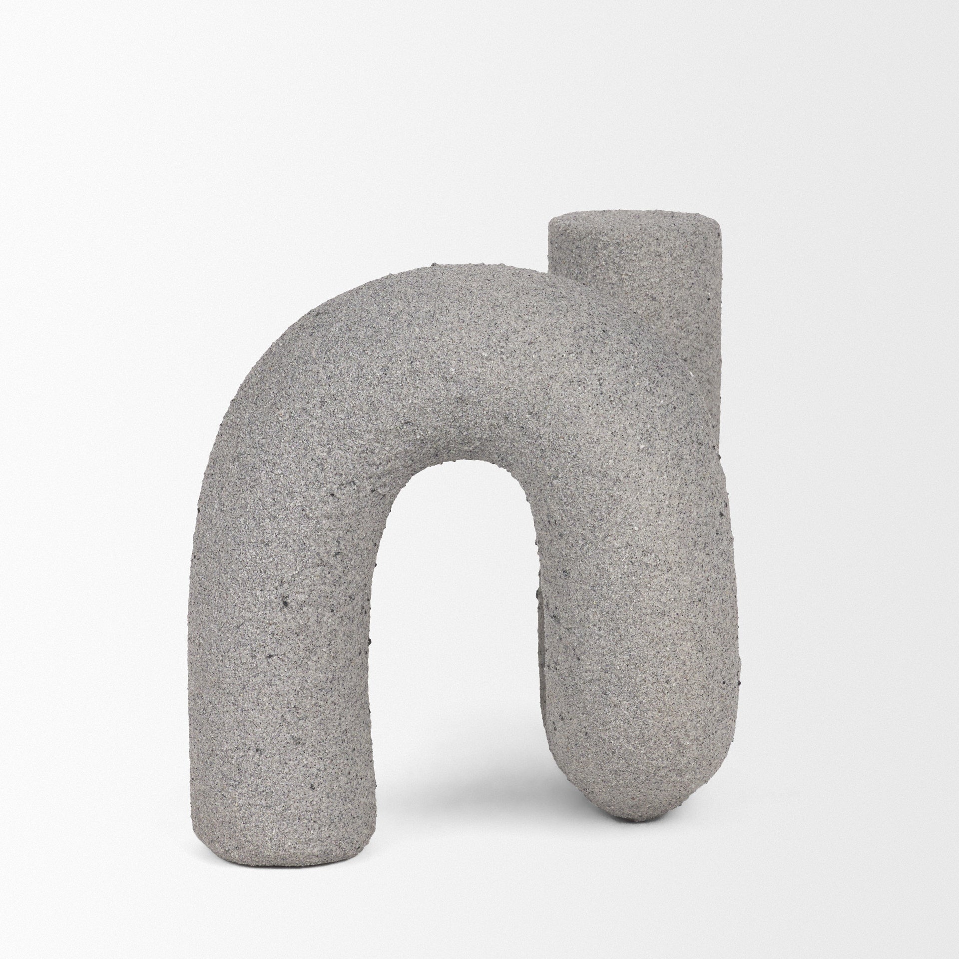 Kailas Resin Textured Concrete Gray Decorative Object - Central Designs