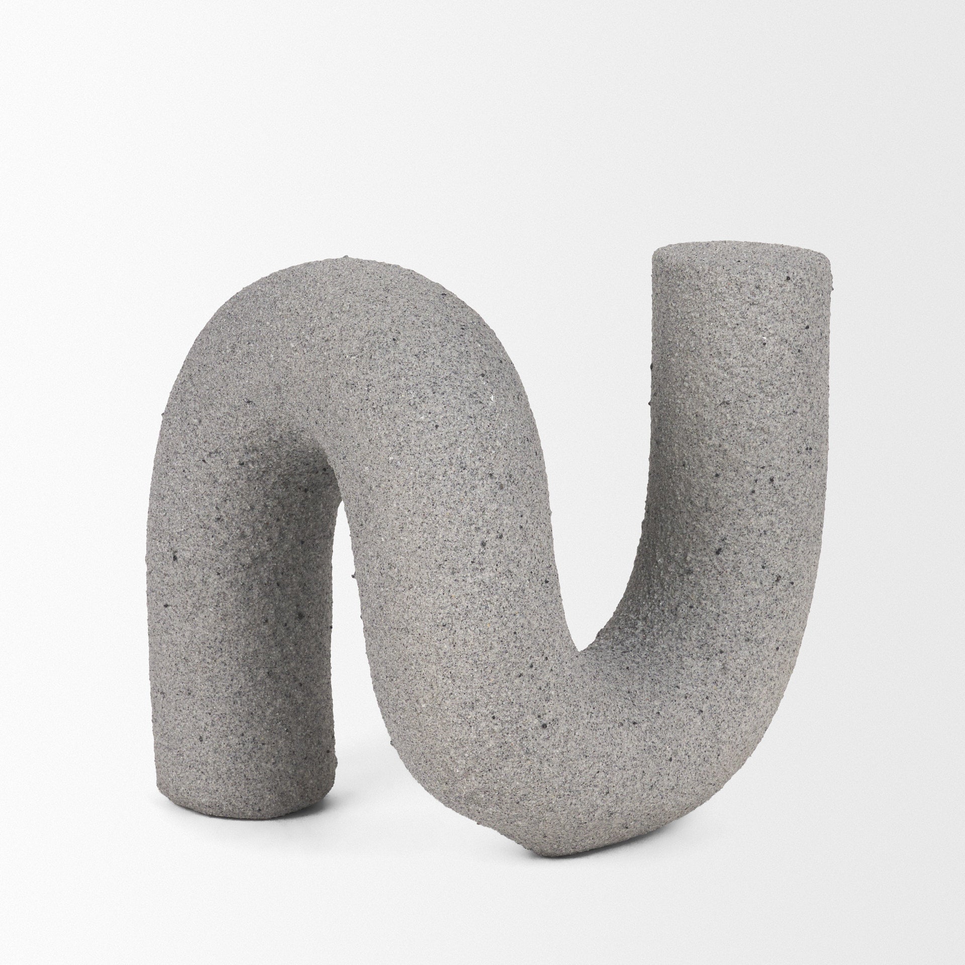 Kailas Resin Textured Concrete Gray Decorative Object - Central Designs