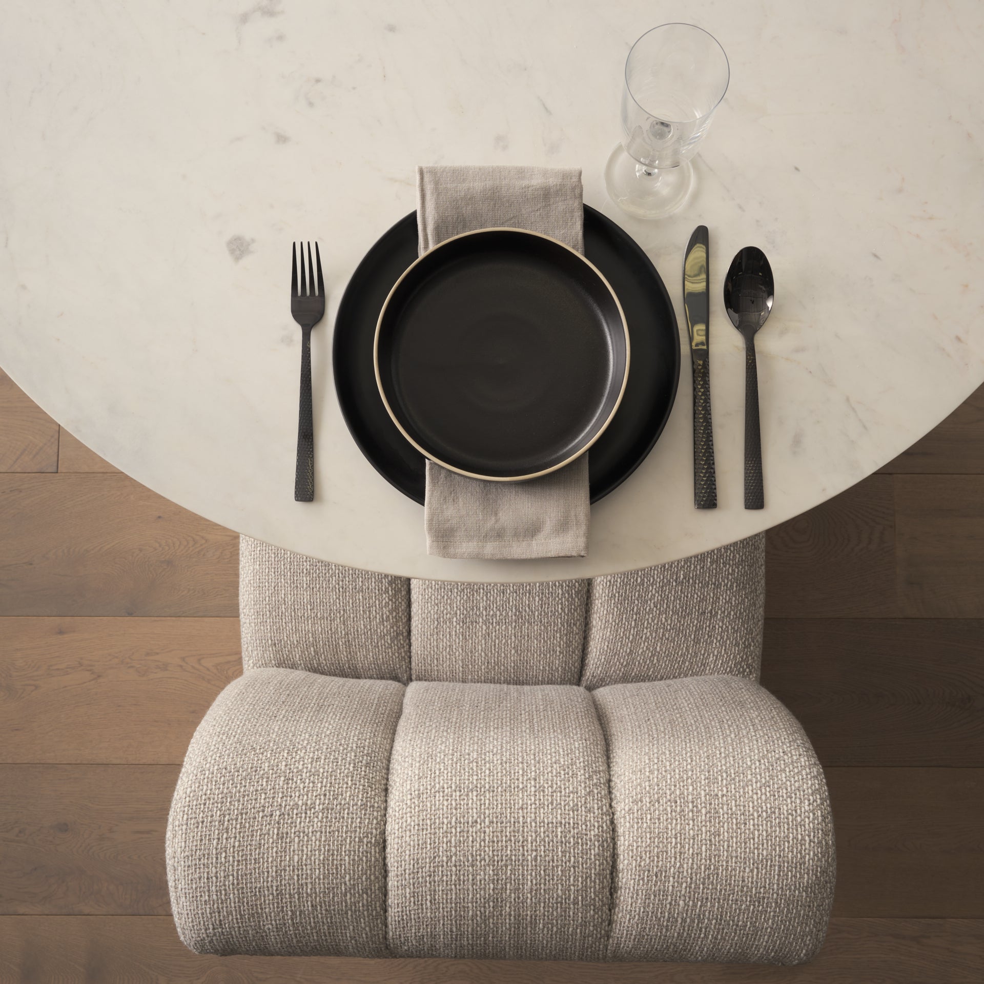 Wilkins Gray Performance Fabric Upholstered Dining Chair - Central Designs