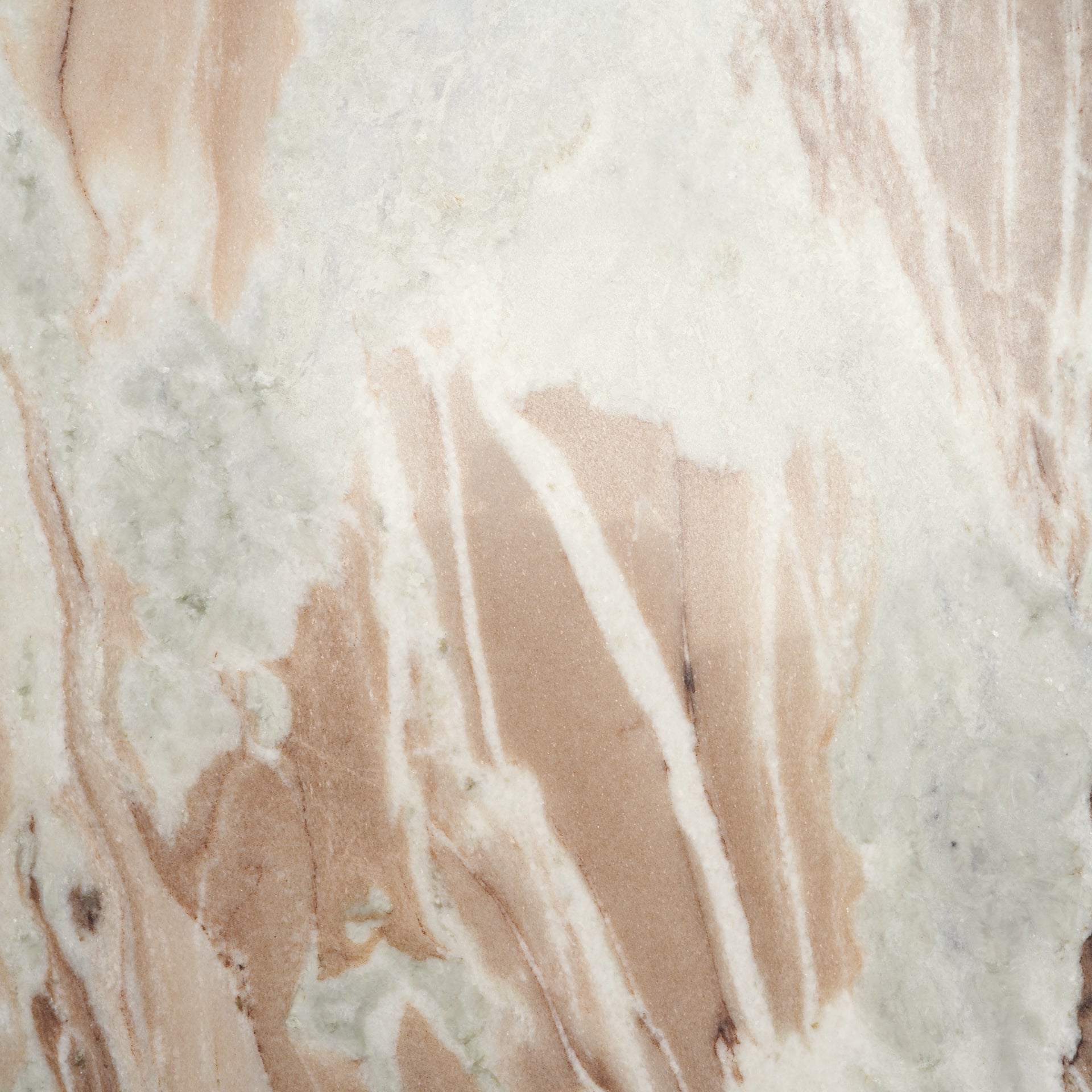 Allyson Round Medium Brown w/ Pink Marble Pedestal Coffee Table - Central Designs