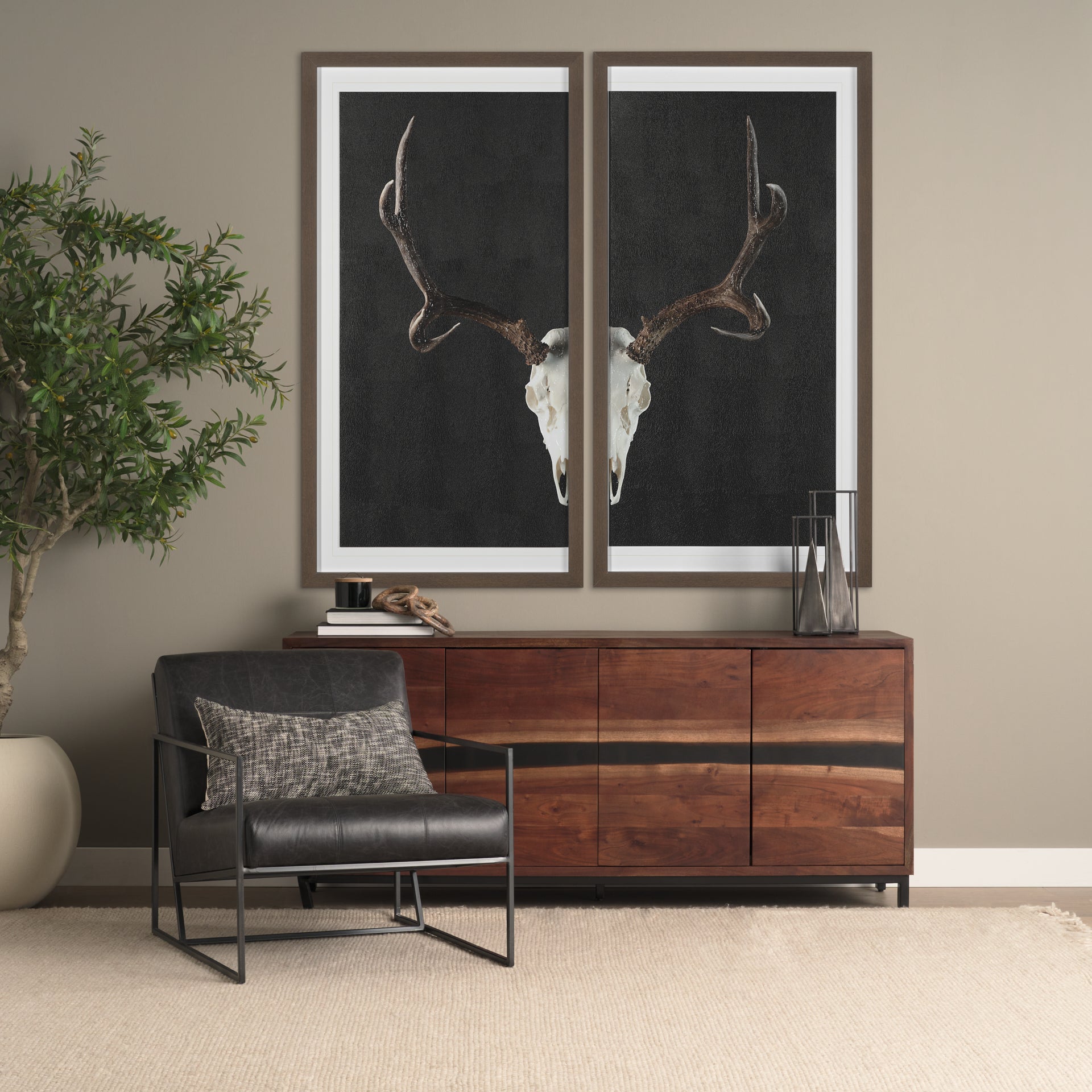 Hemlock 69L x 18W x 30H Brown Wood Sideboard - Central Designs