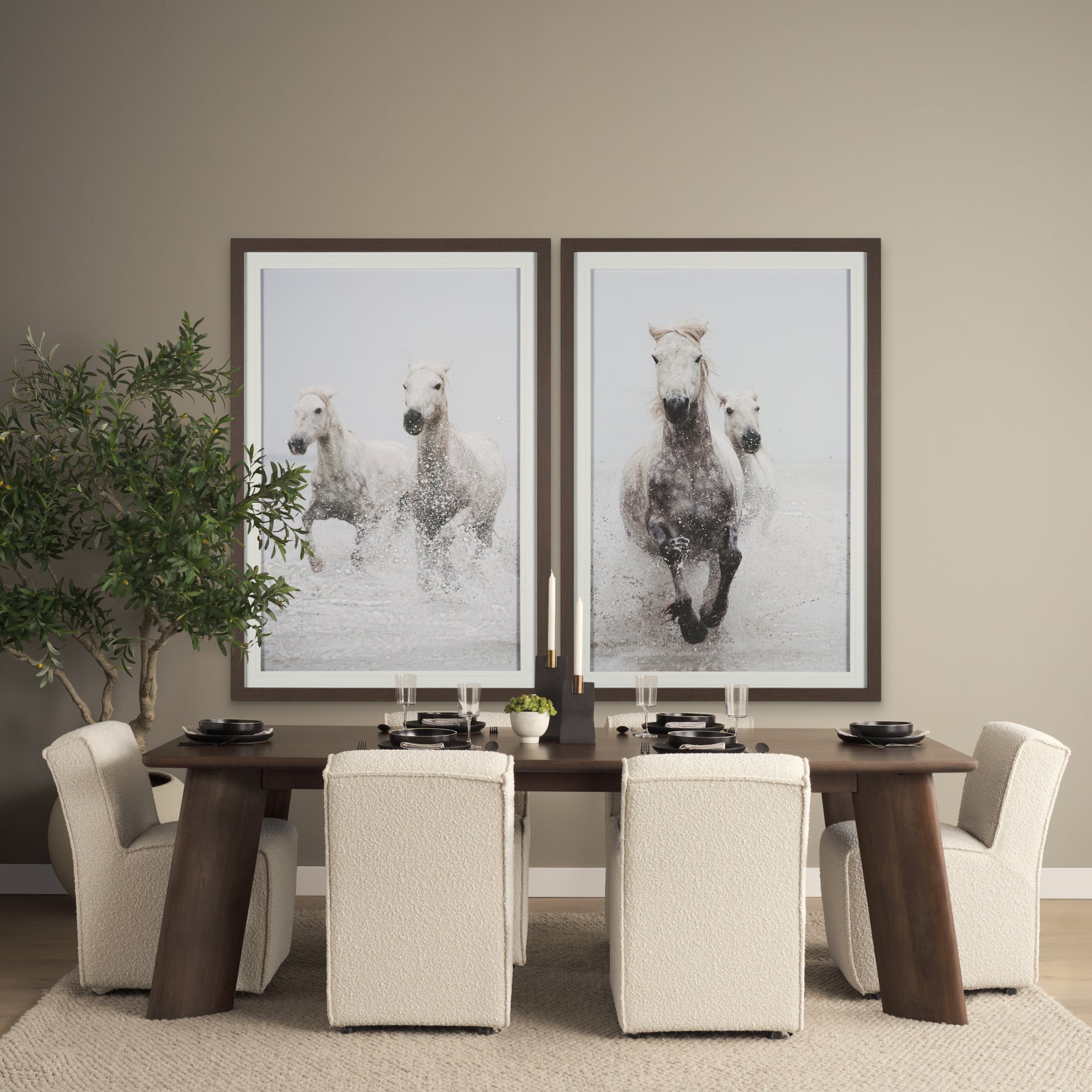 Jonan Solid Dark Brown Mango Wood Rectangular Dining Table - Central Designs