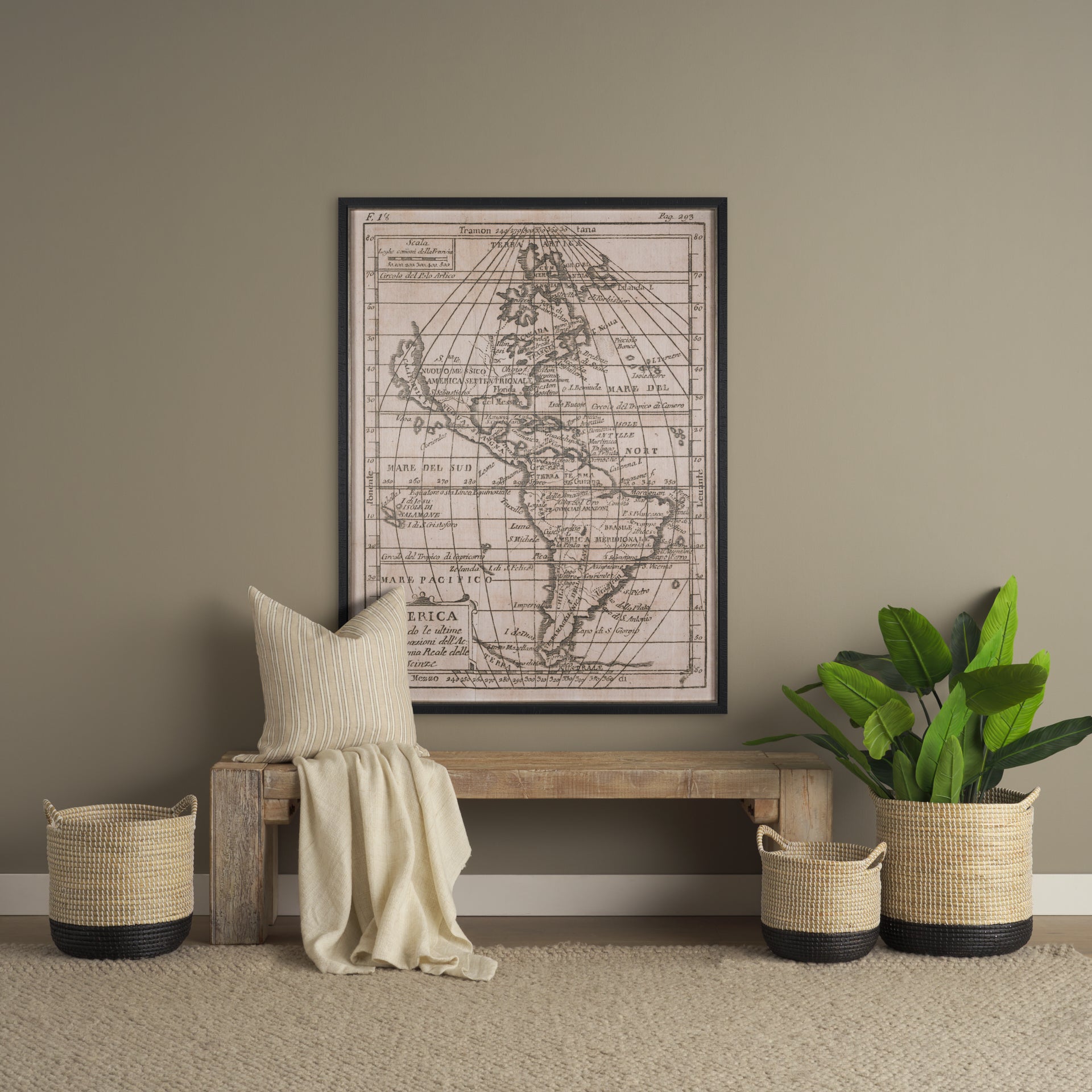Jaxon Beige and Black Striped Cotton - Linen Decorative Square Pillow Cover - Central Designs