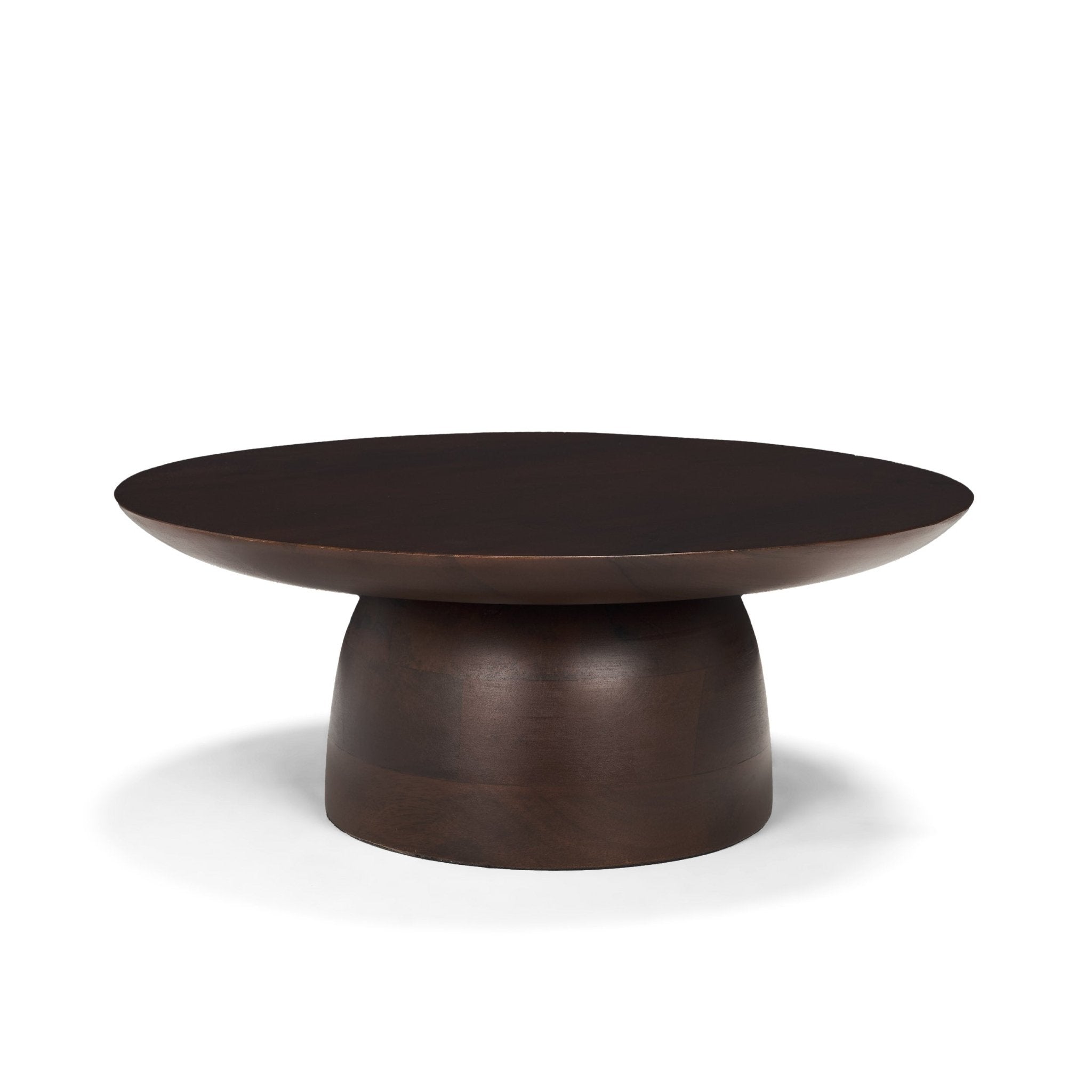 Sadira Small Mid - Dark Brown Solid Wood Round Riser - Central Designs