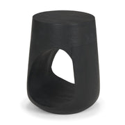 Cove Dark Brown Sculptural Open Side Table - Central Designs