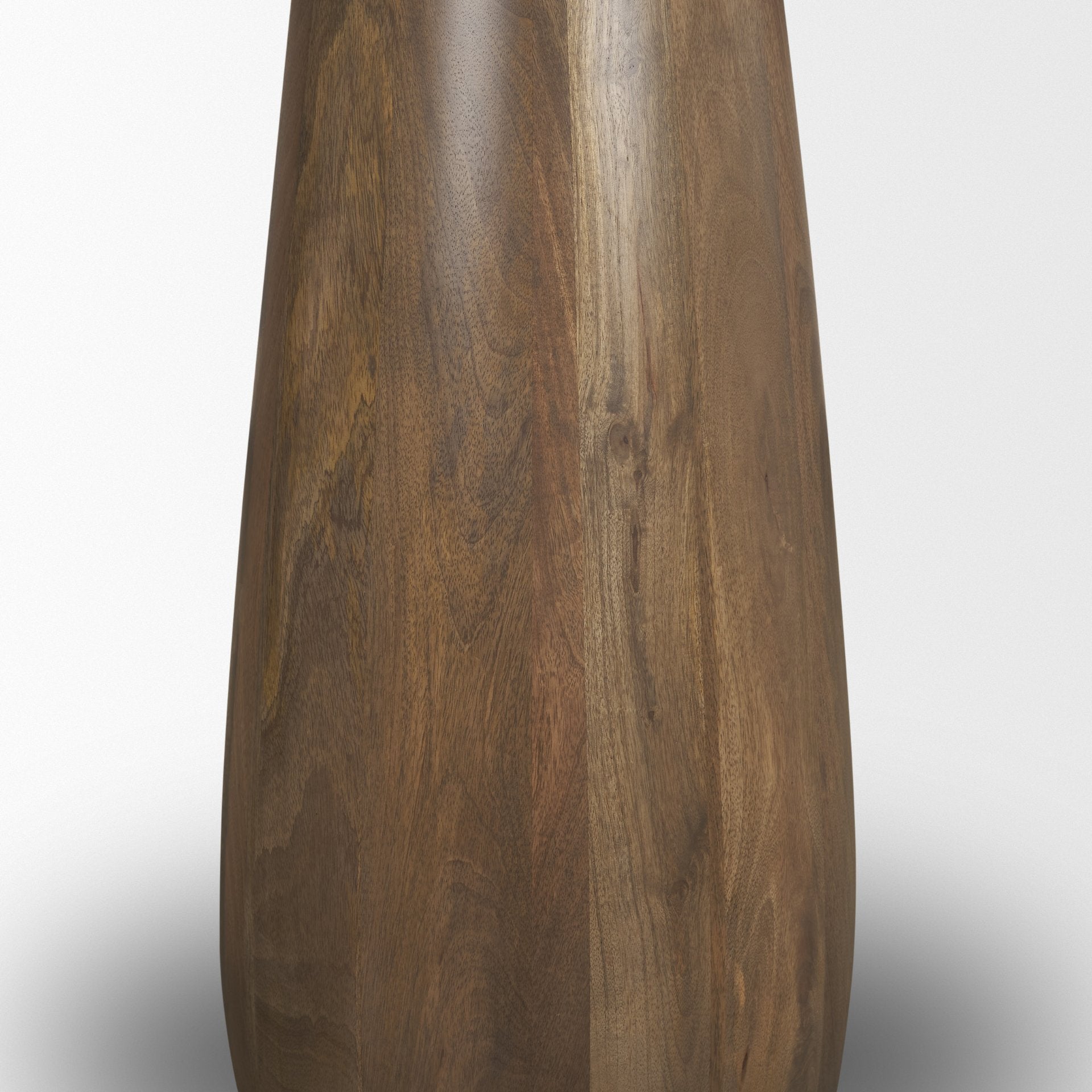 Allyson 32" Round Medium Brown Wood w/ Pink Marble Top Bistro Table - Central Designs