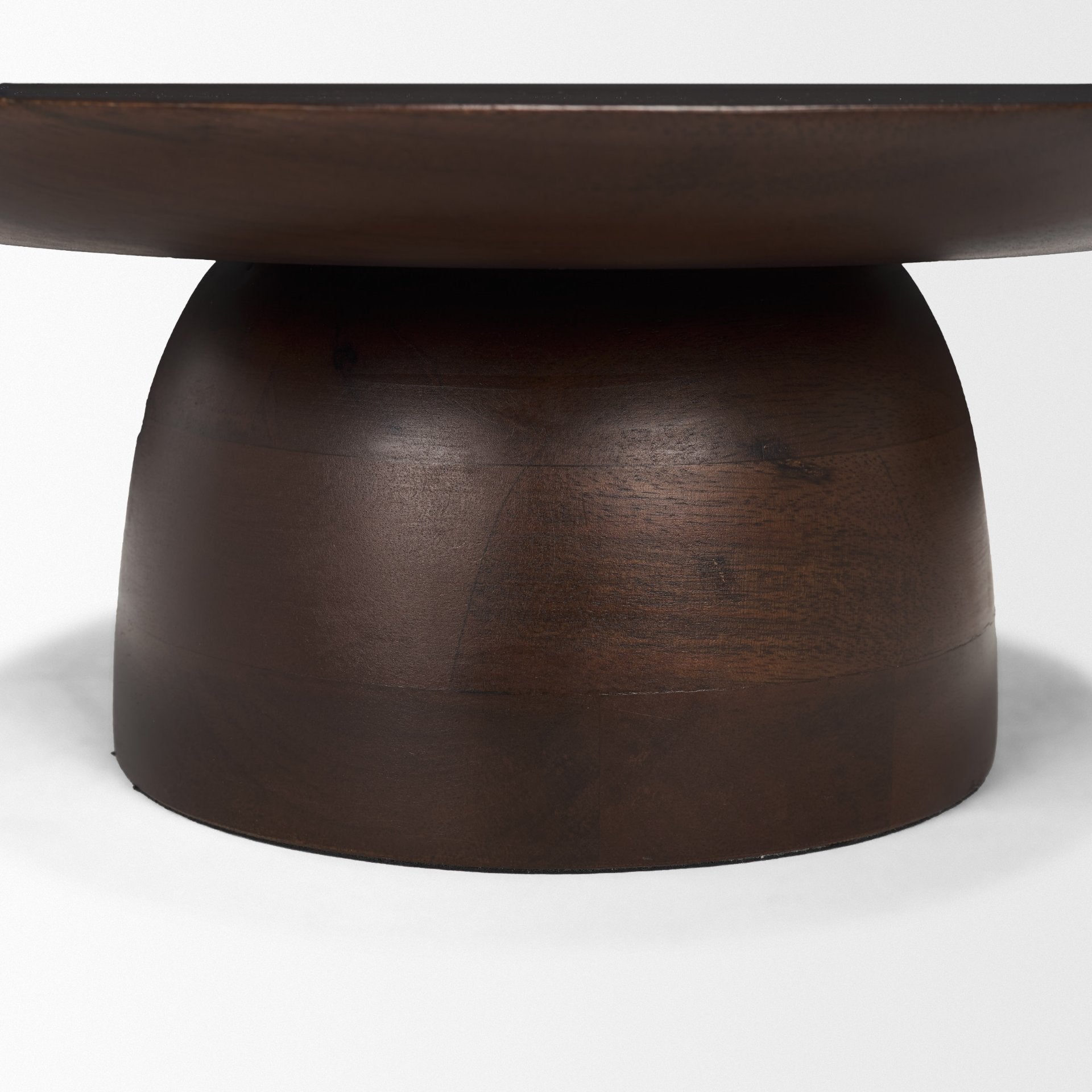 Sadira Small Mid - Dark Brown Solid Wood Round Riser - Central Designs
