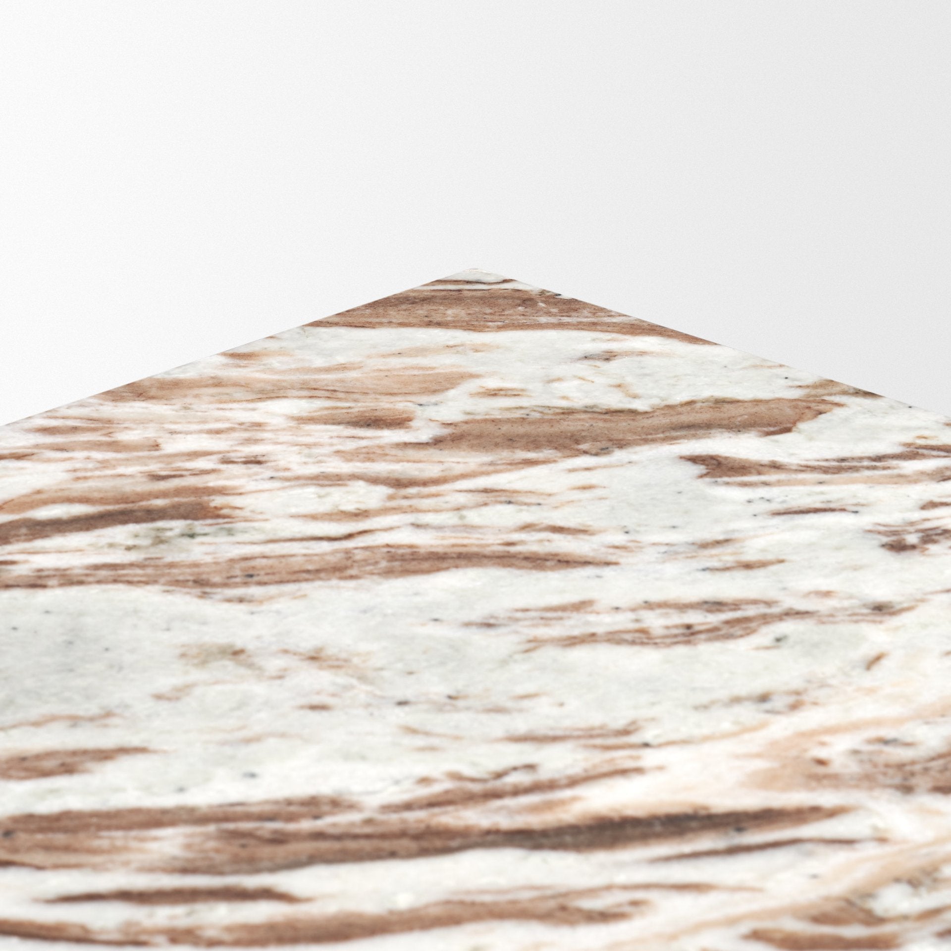 Matteo Solid Pink Marble Square Side Table - Central Designs