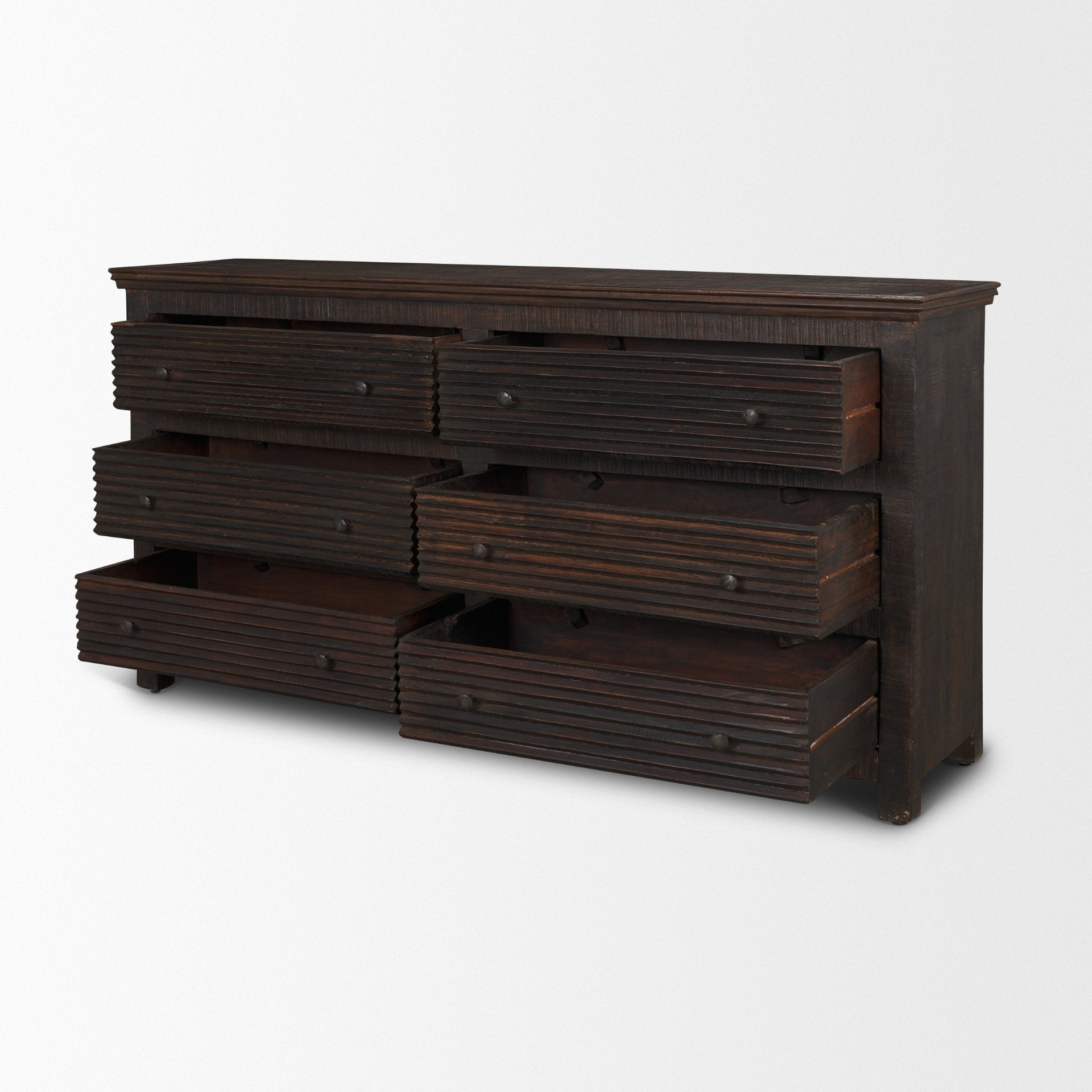 Rhett Reclaimed Wood 6 Drawer Cabinet - Central Designs