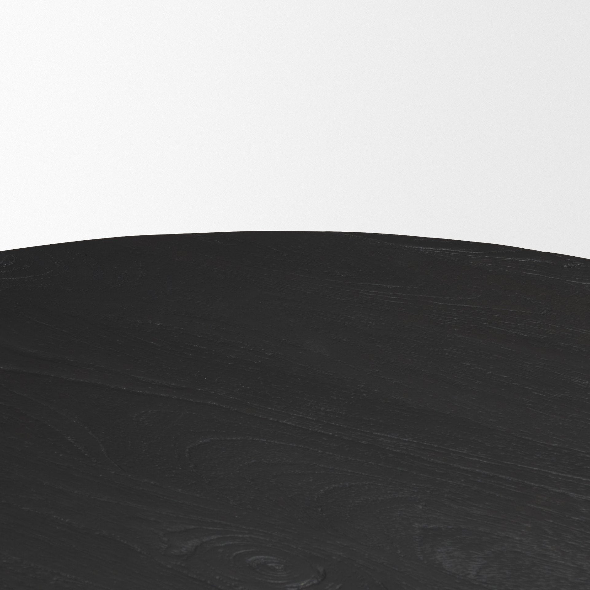 Atlas 42" Black Wood Stacked Pedestal Base Round Dining Table - Central Designs