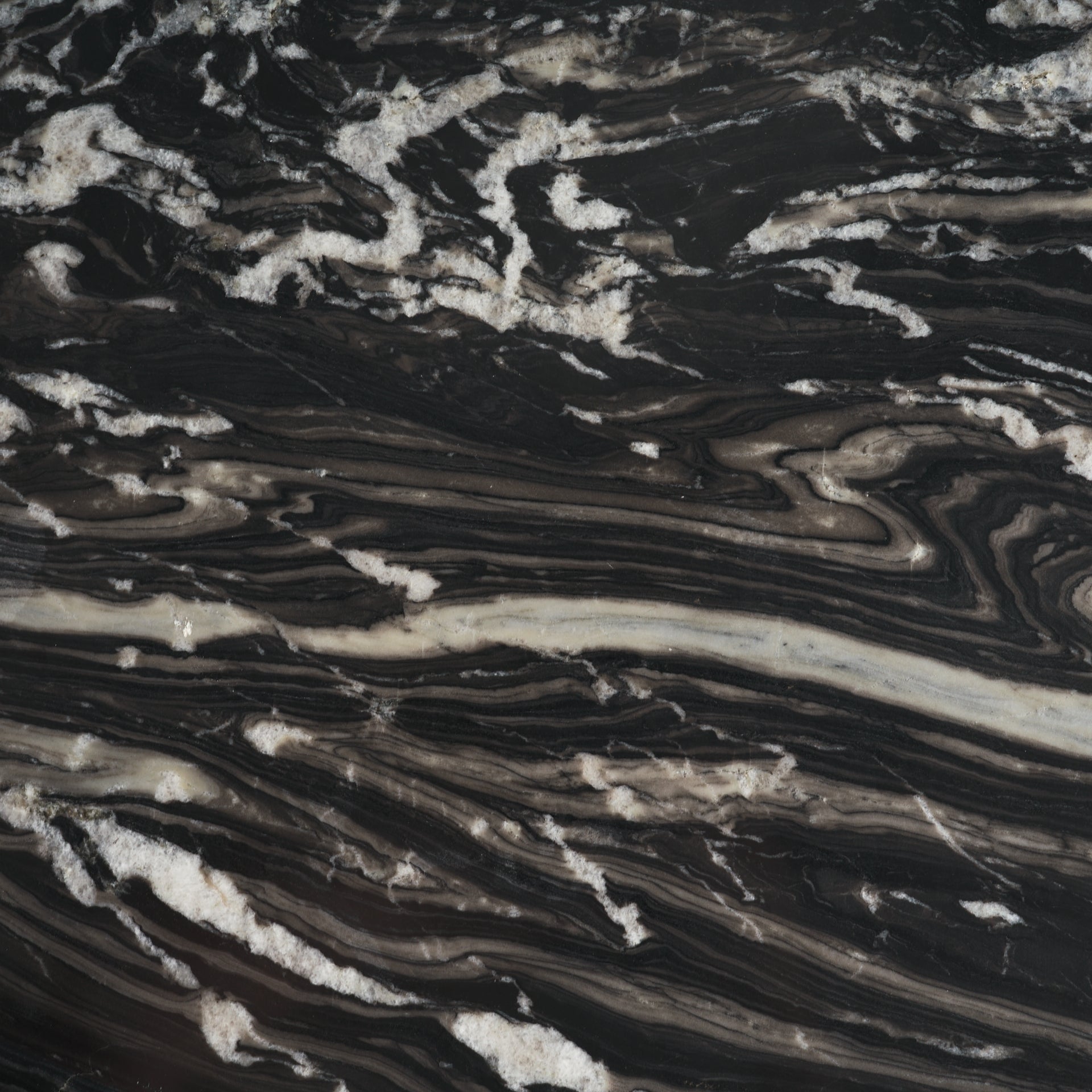 Marilyn Black Forest Marble Black Wood Pedestal Round Dining Table - Central Designs