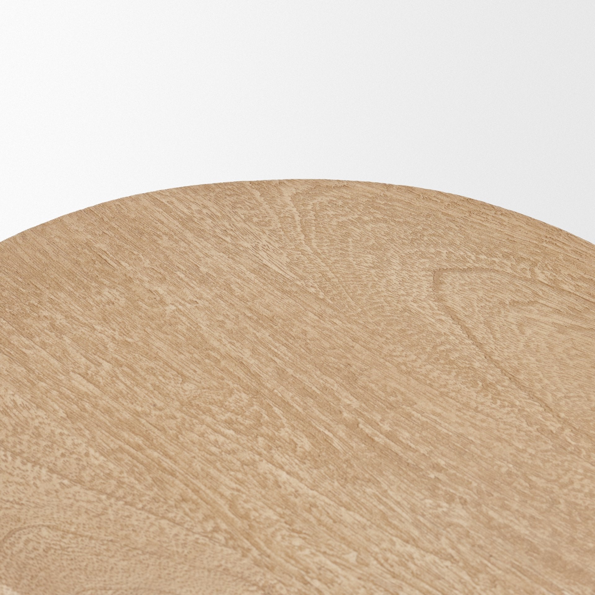 Cove Light Brown Sculptural Open Side Table - Central Designs