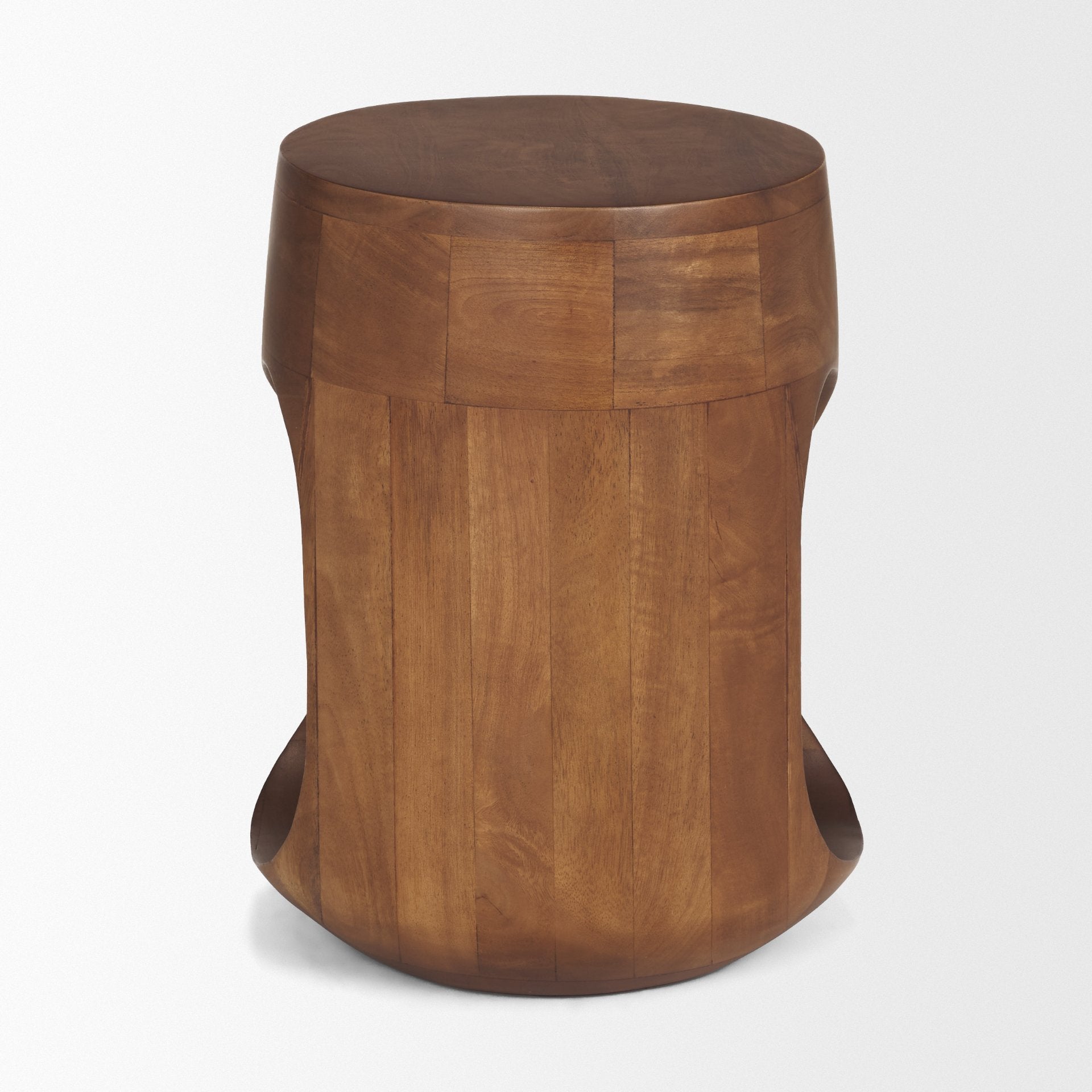 Cove Mid - Brown Sculptural Open Side Table - Central Designs