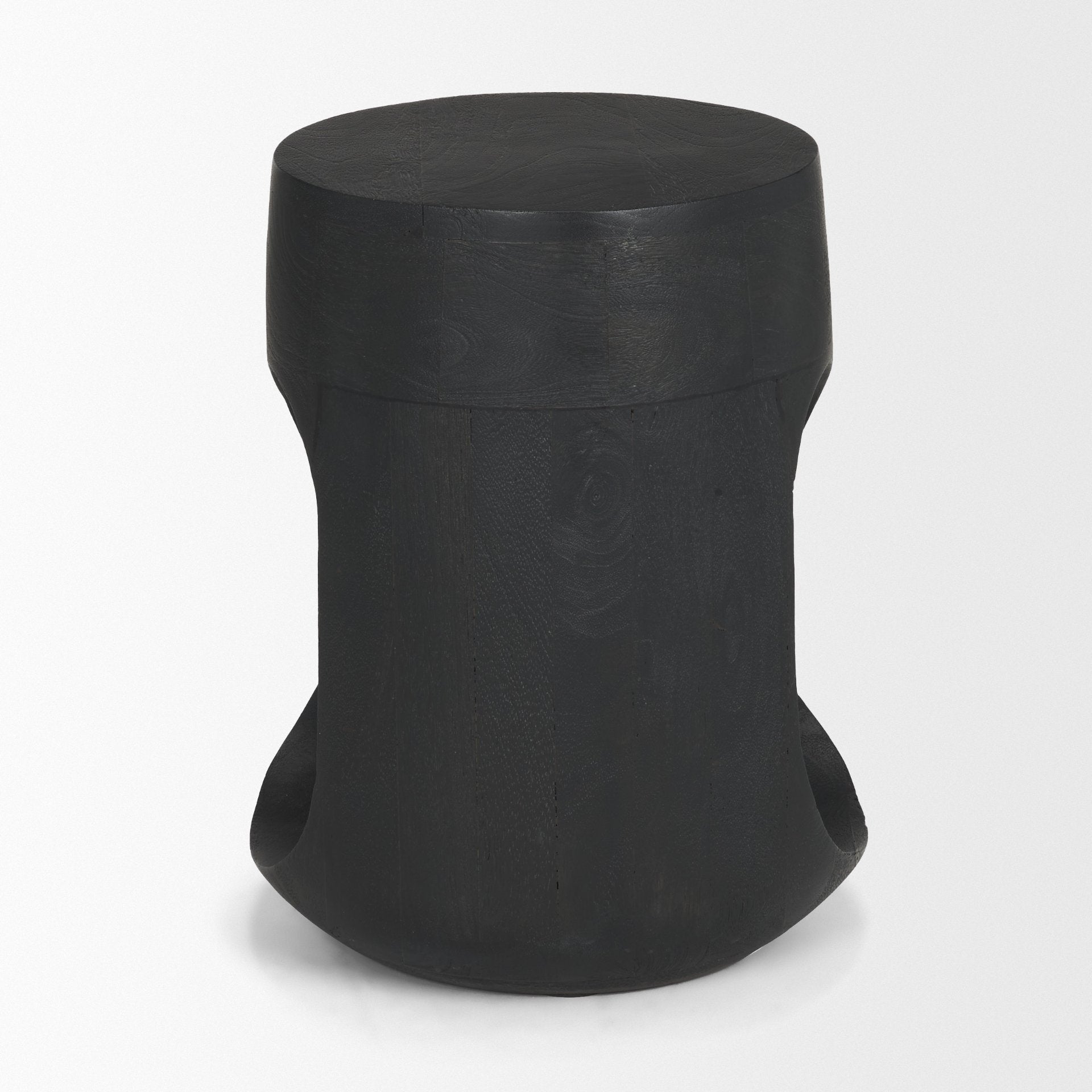 Cove Dark Brown Sculptural Open Side Table - Central Designs