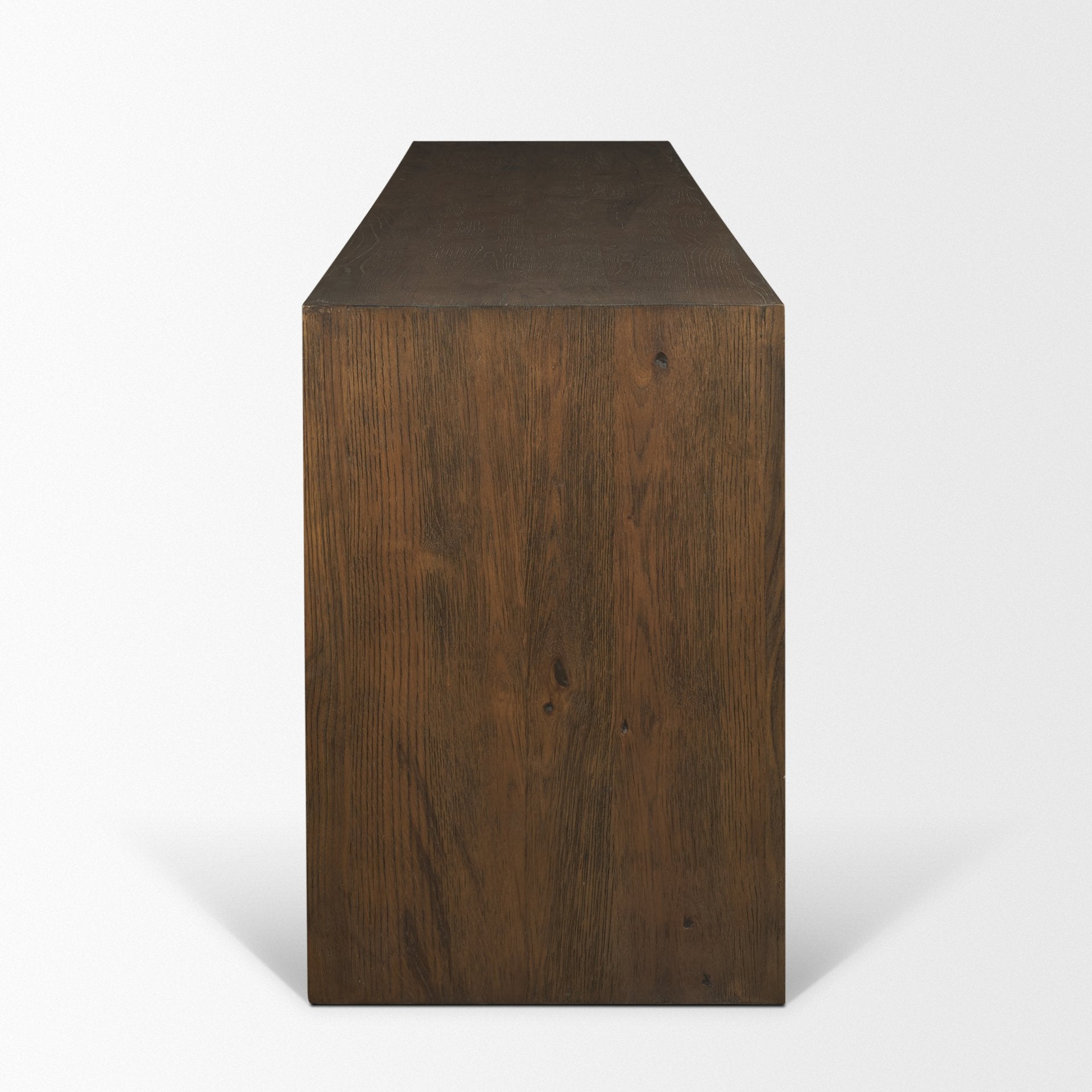 Belford 94" Dark Brown Oak Wood Media Console - Central Designs