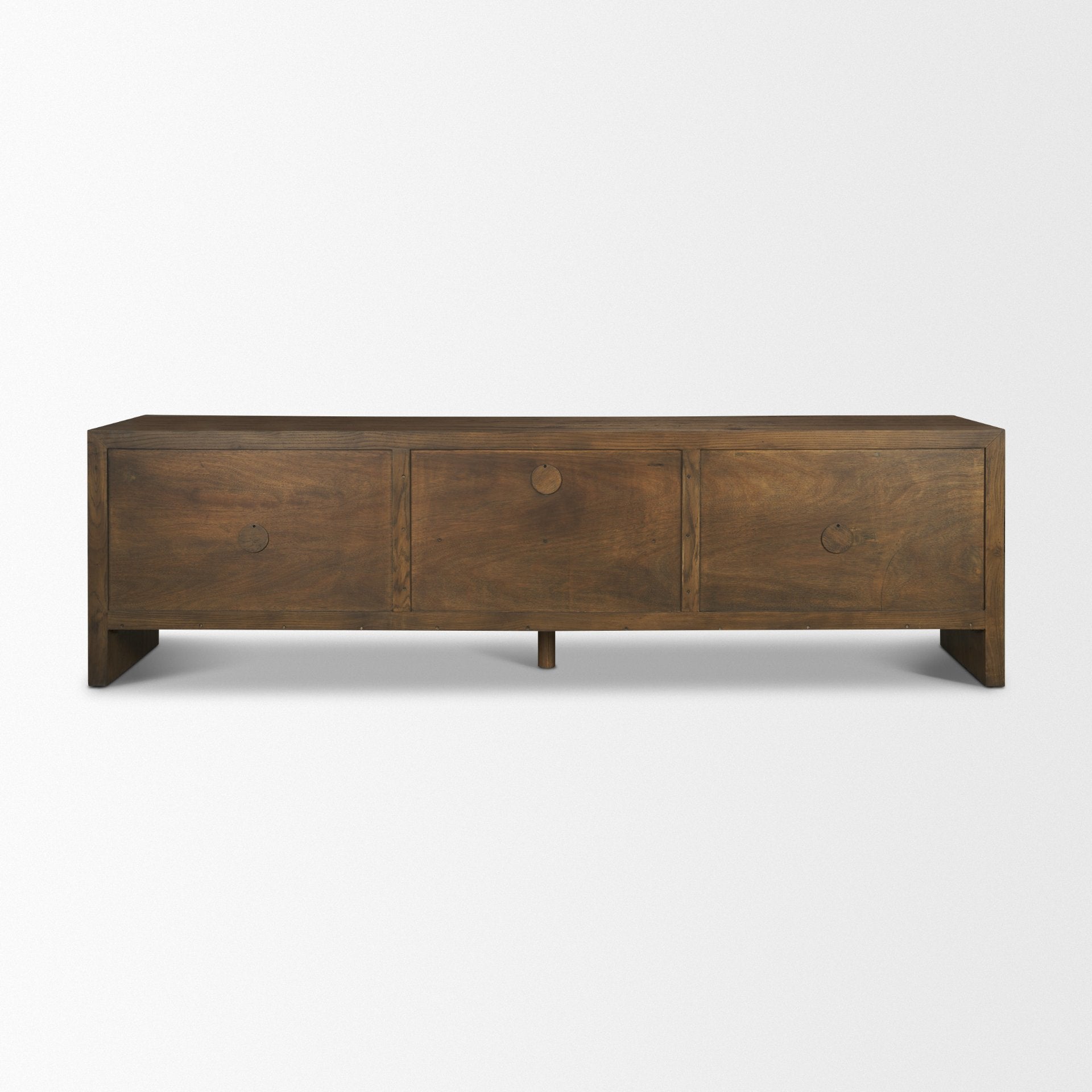 Belford 94" Dark Brown Oak Wood Media Console - Central Designs