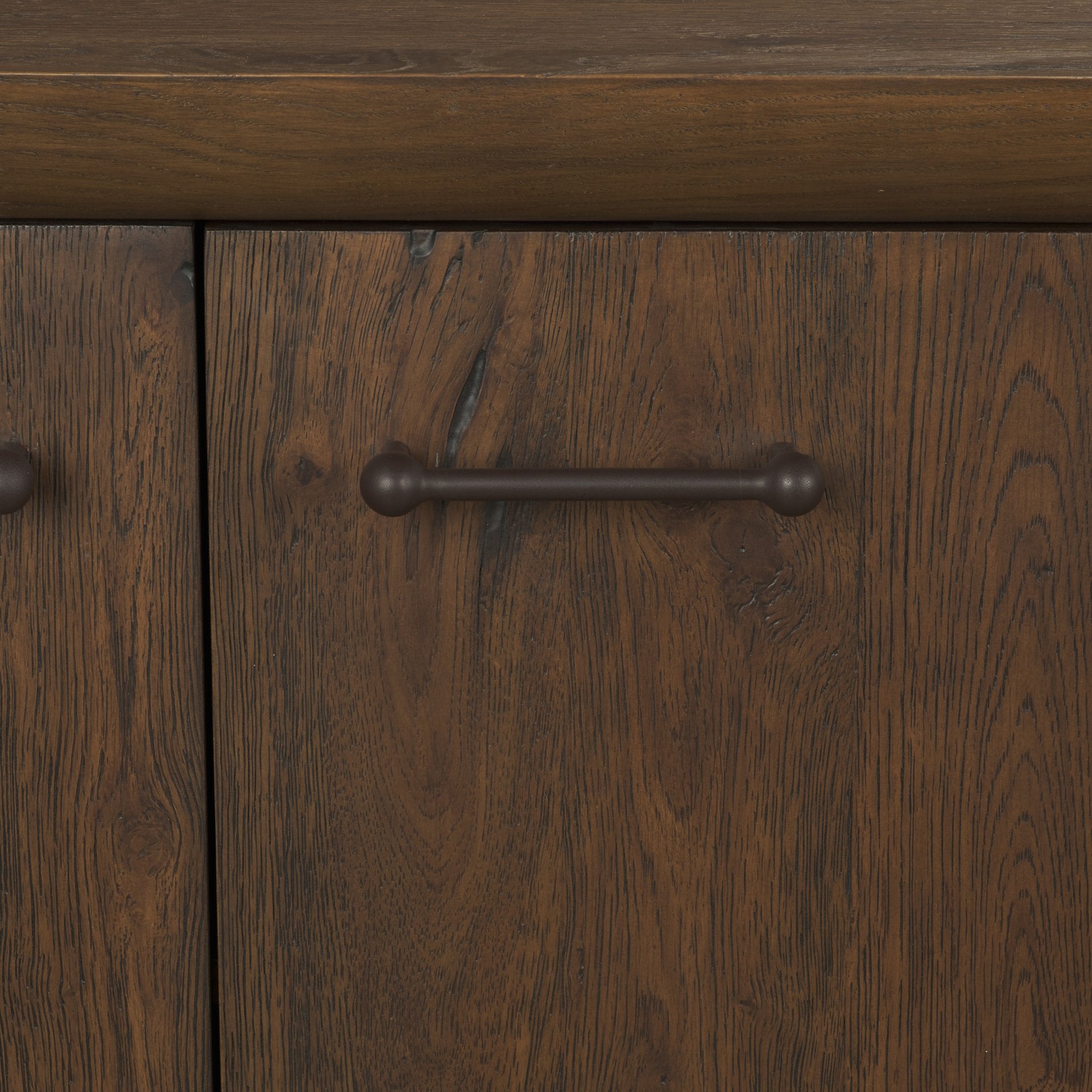 Belford 94" Dark Brown Oak Wood Media Console - Central Designs