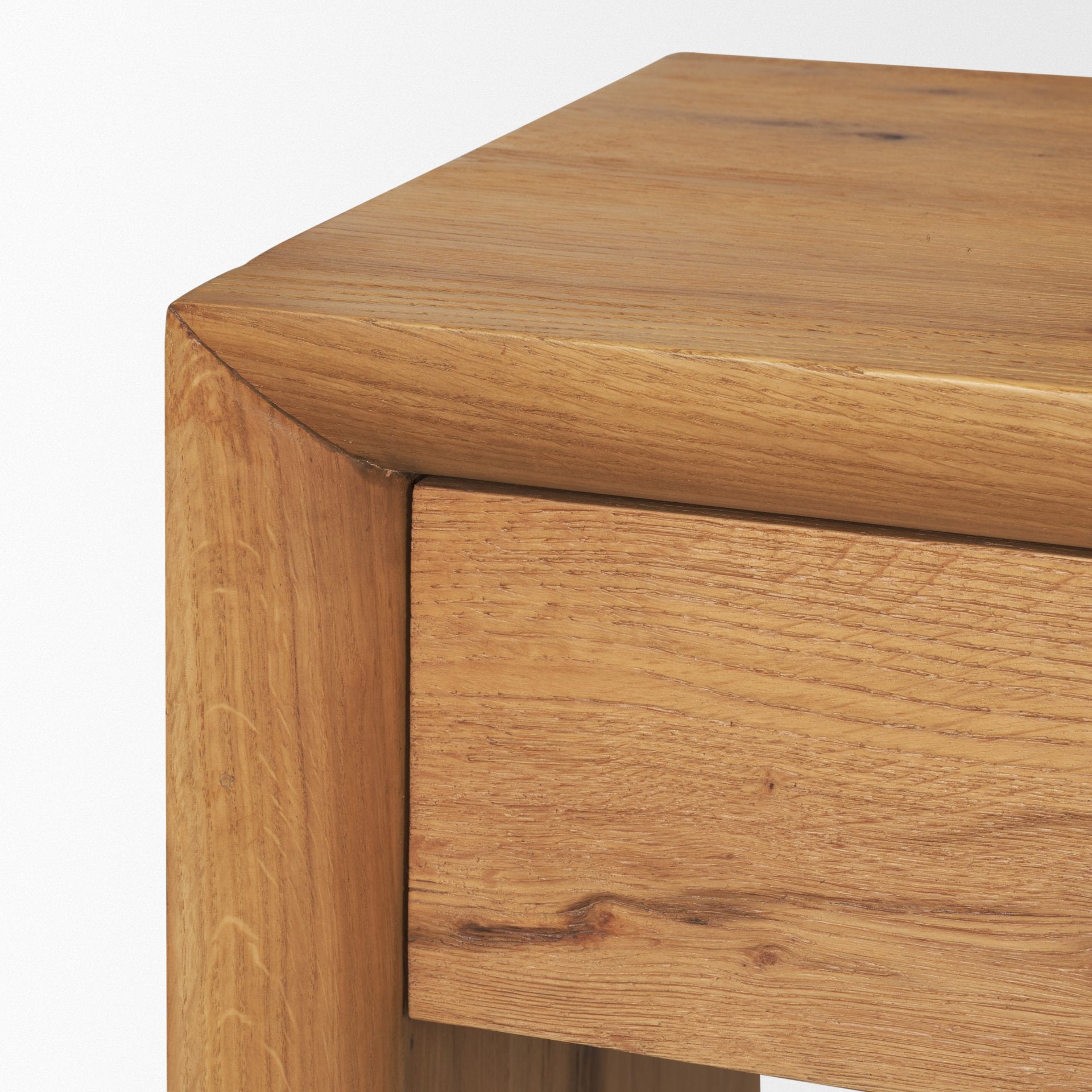 Belford 72" Light Brown Oak Wood Console Table - Central Designs