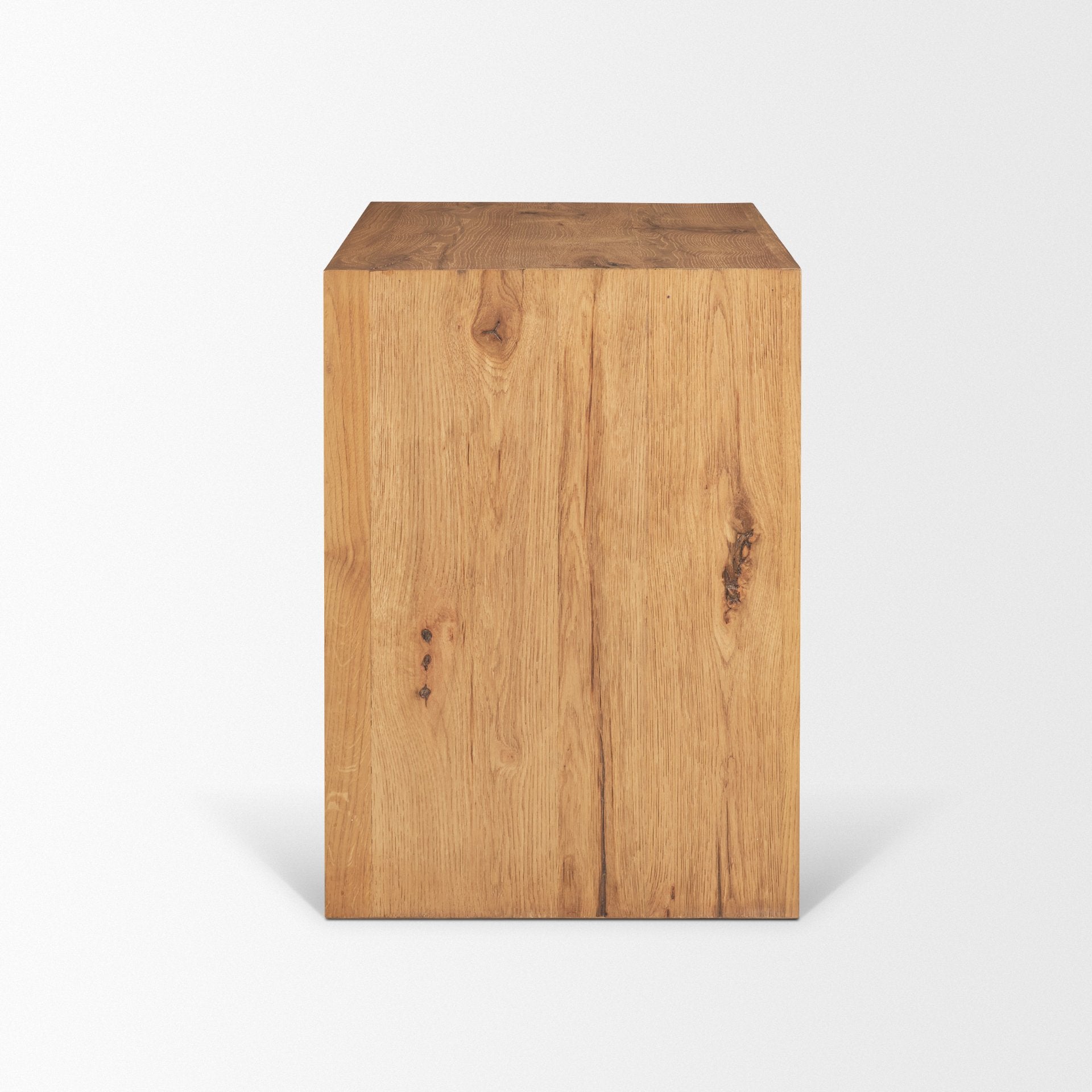 Belford 3 - Drawer Light Brown Oak Wood Closed Nightstand - Central Designs