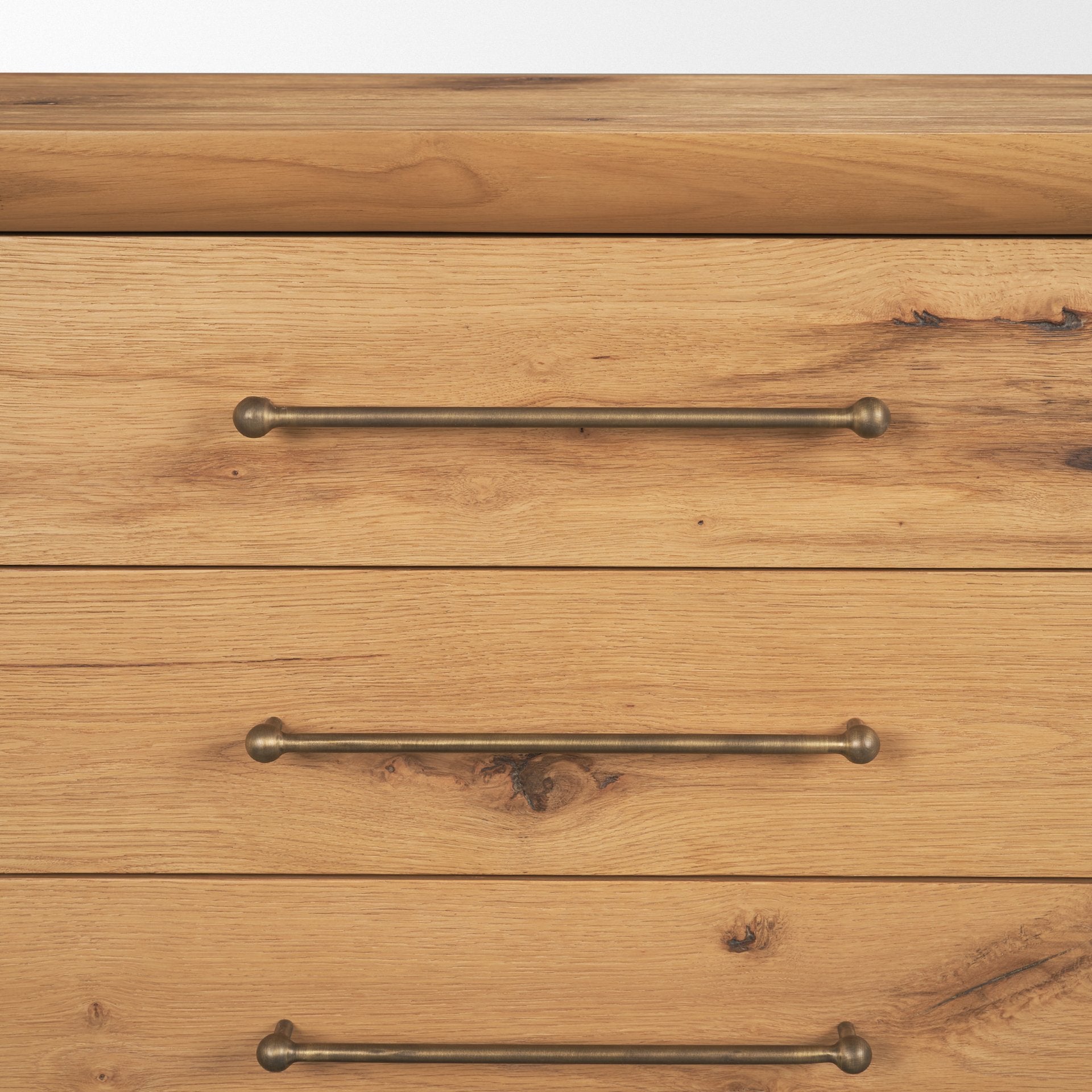 Belford 3 - Drawer Light Brown Oak Wood Closed Nightstand - Central Designs