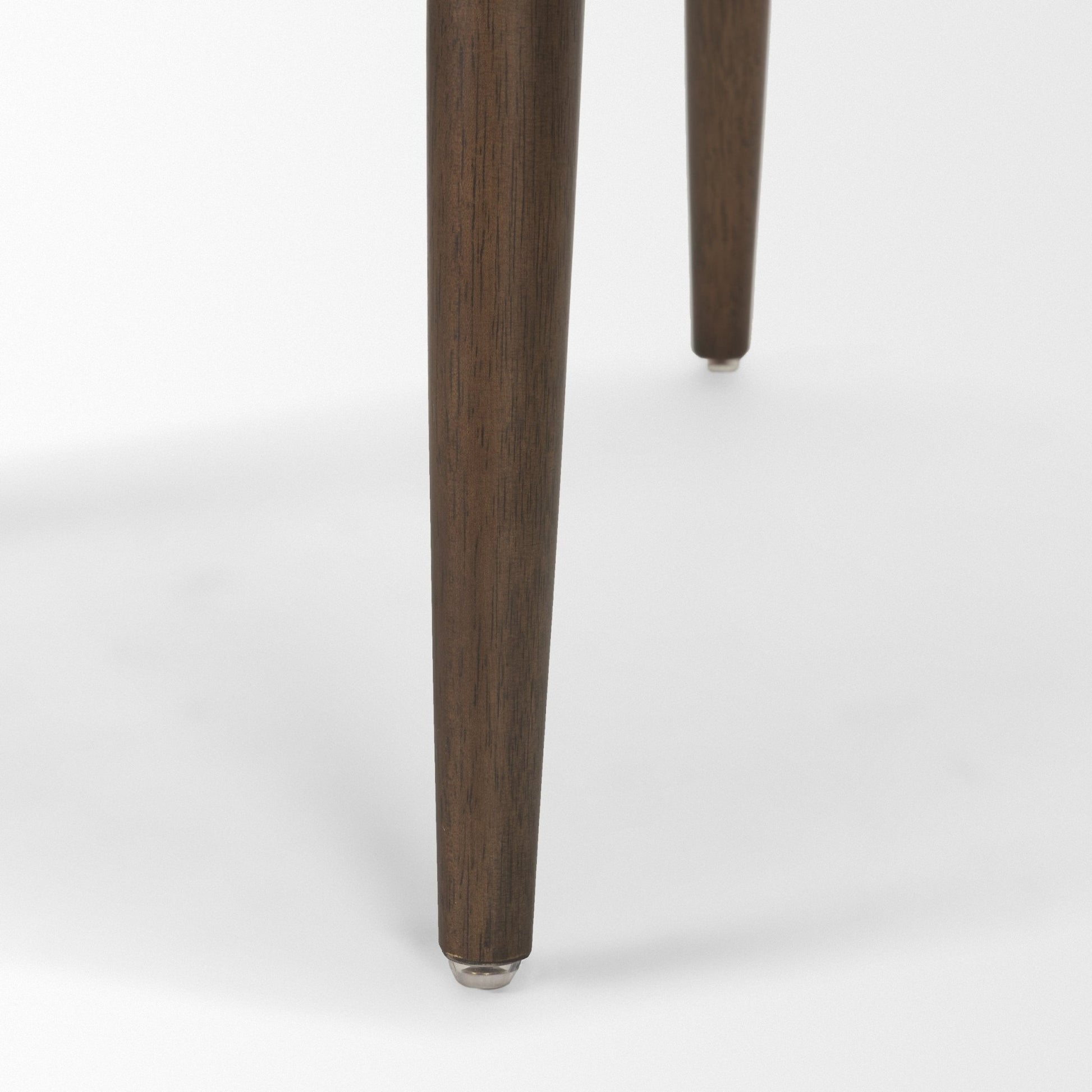 Abbie Curved Back Oatmeal Fabric Armless Dining Chair - Central Designs