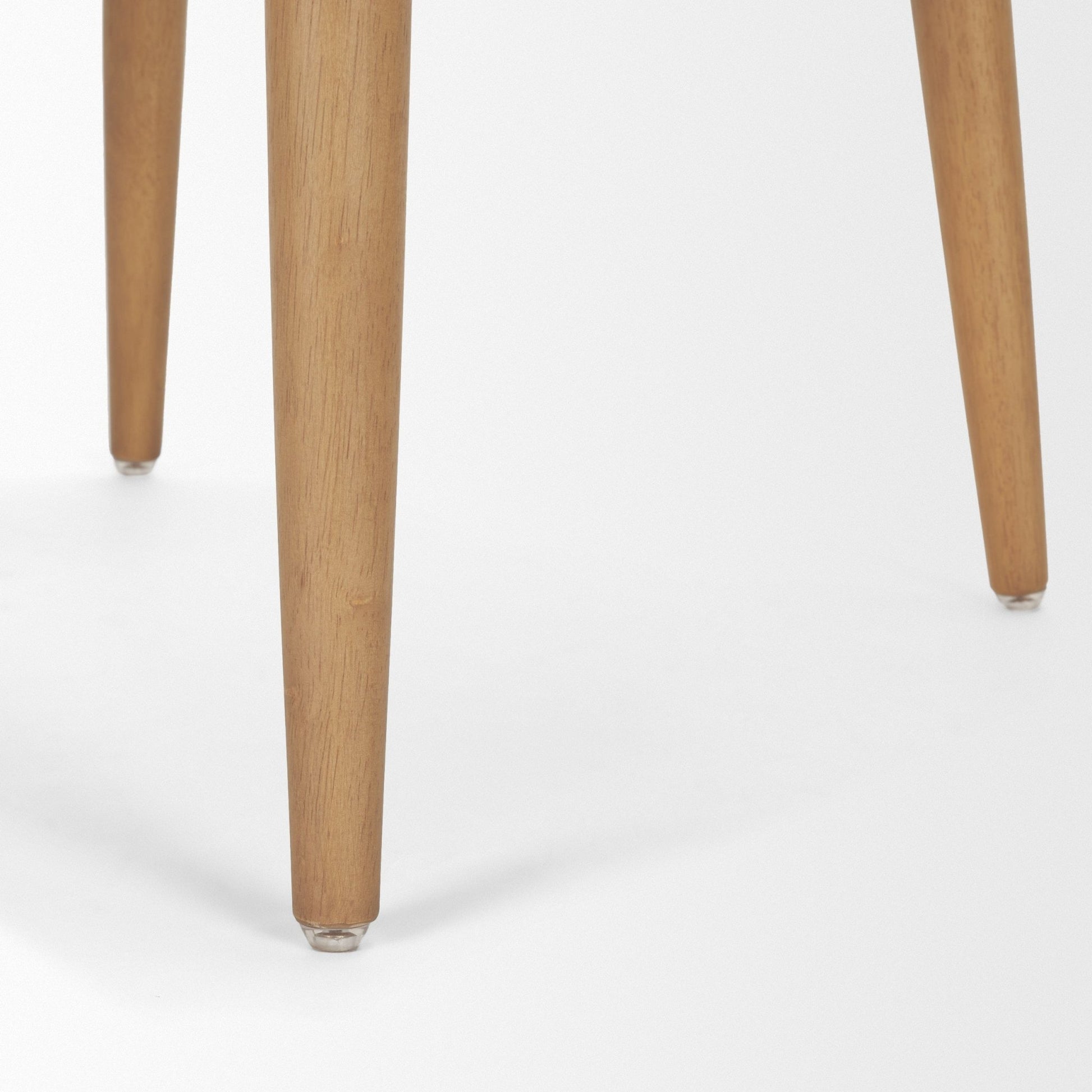 Abbie Curved Back Oatmeal Fabric Dining Side Chair - Central Designs