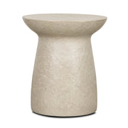 Mesa Round Stone Finish Pillar Accent Table - Central Designs