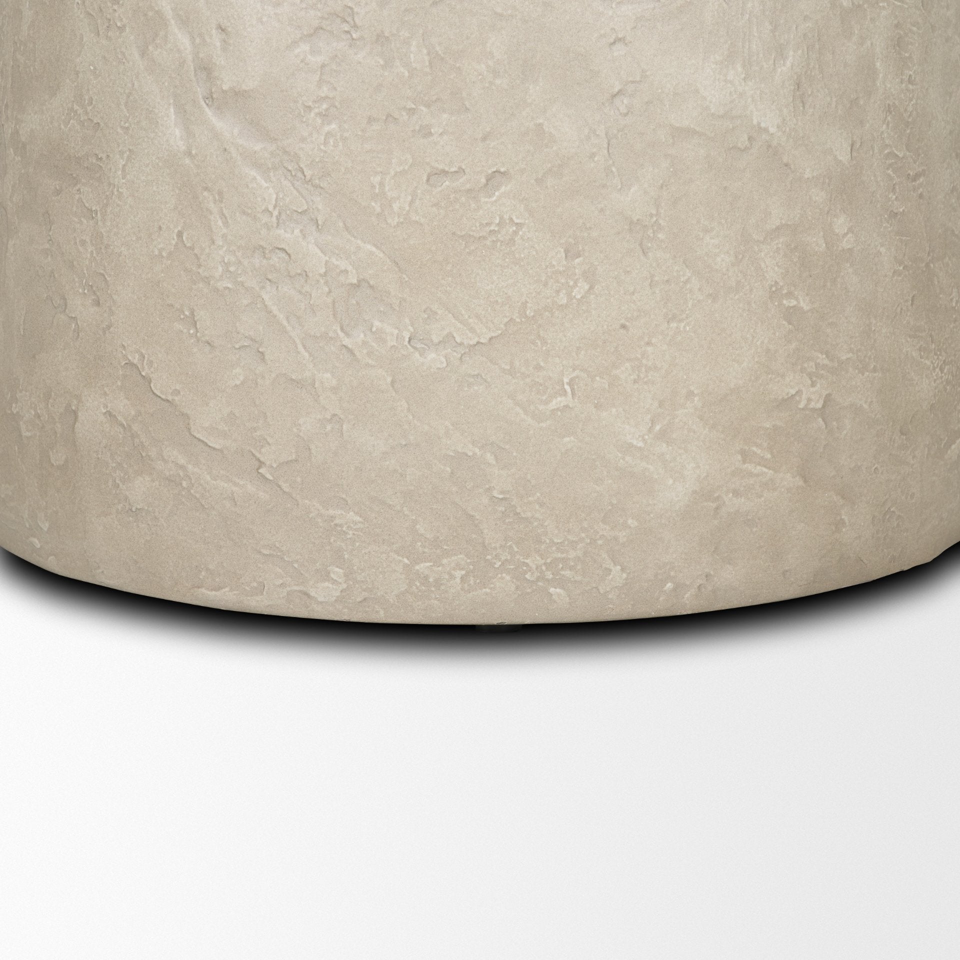 Mesa Round Stone Finish Pillar Accent Table - Central Designs