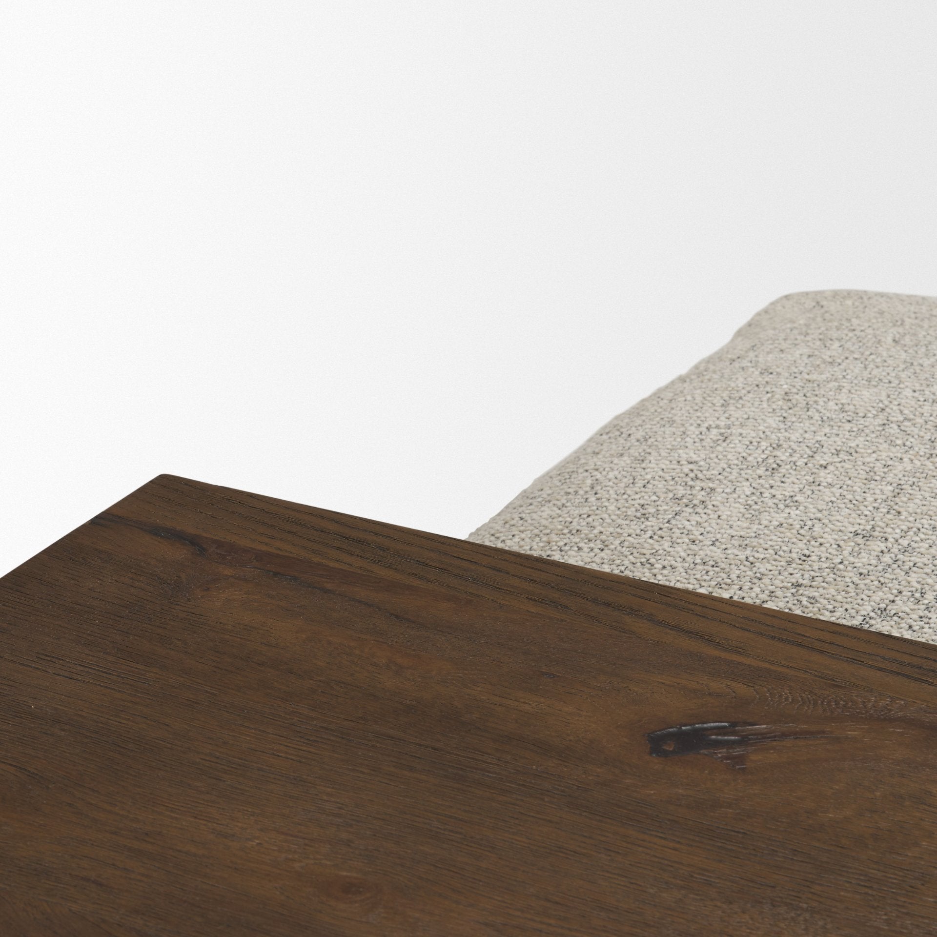 Trayden Gray Fabric w/ Brown Slider Top Coffee Table 55.0X 37.0X 46.0 (cm) - Central Designs