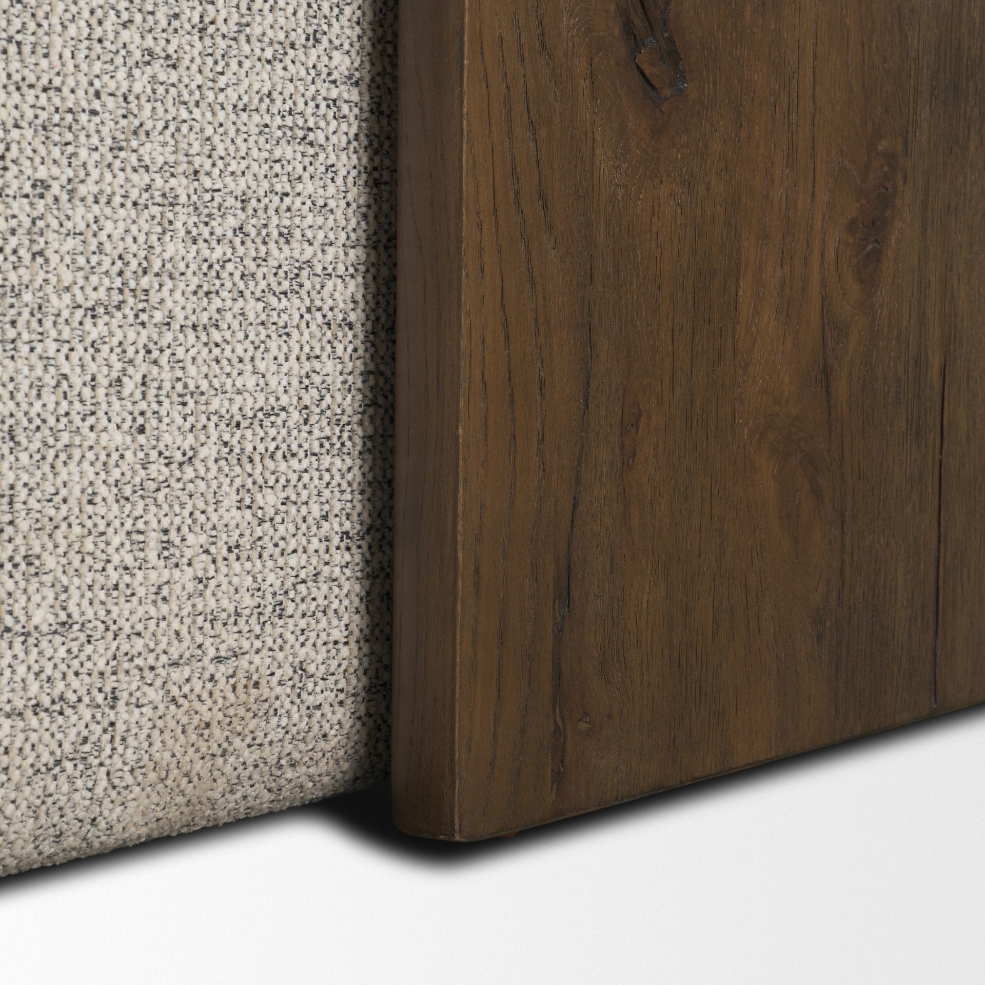 Trayden Gray Fabric w/ Brown Slider Top Coffee Table 55.0X 37.0X 46.0 (cm) - Central Designs