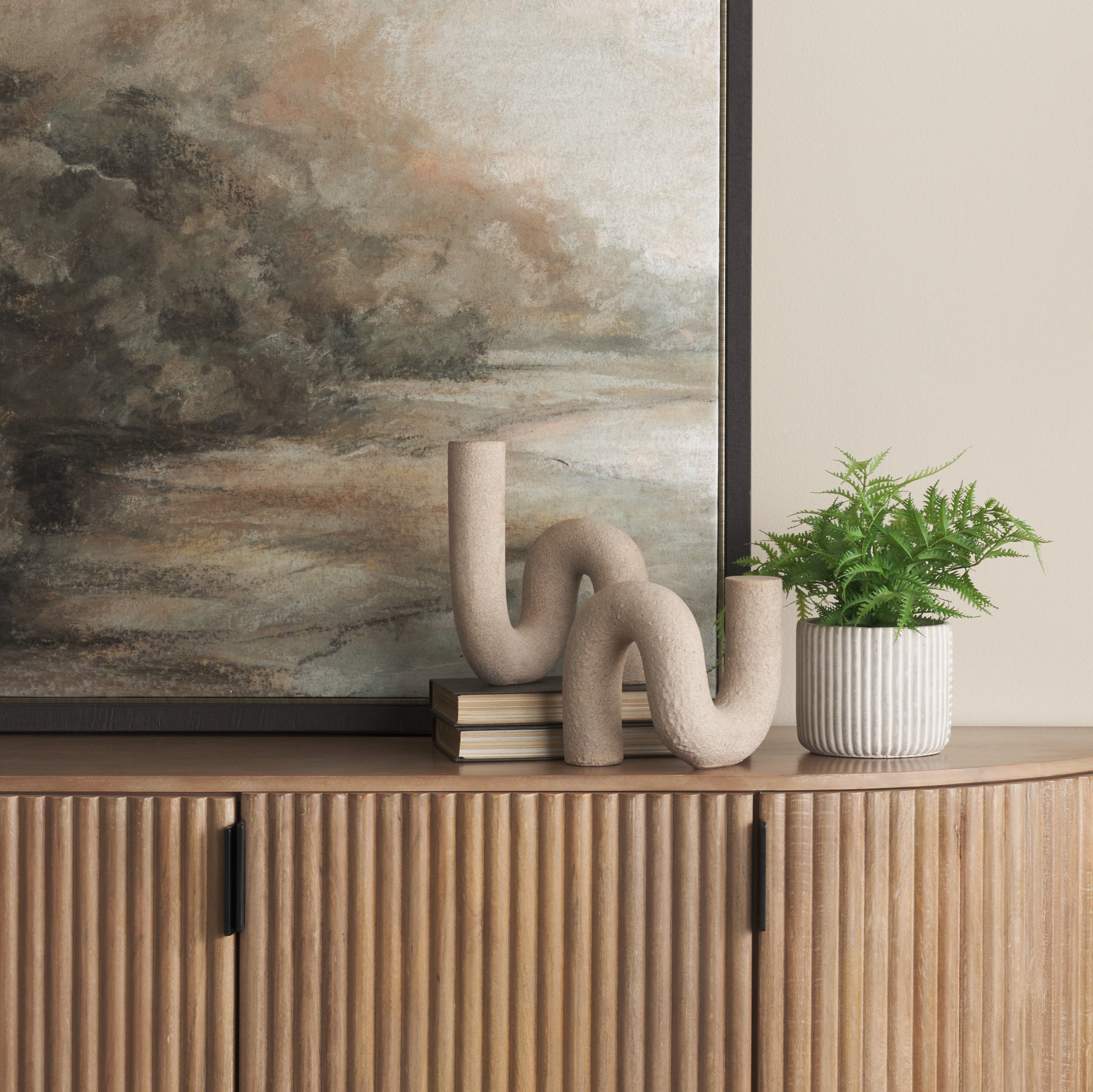 Kailas Resin Textured Sandstone Decorative Object - Central Designs