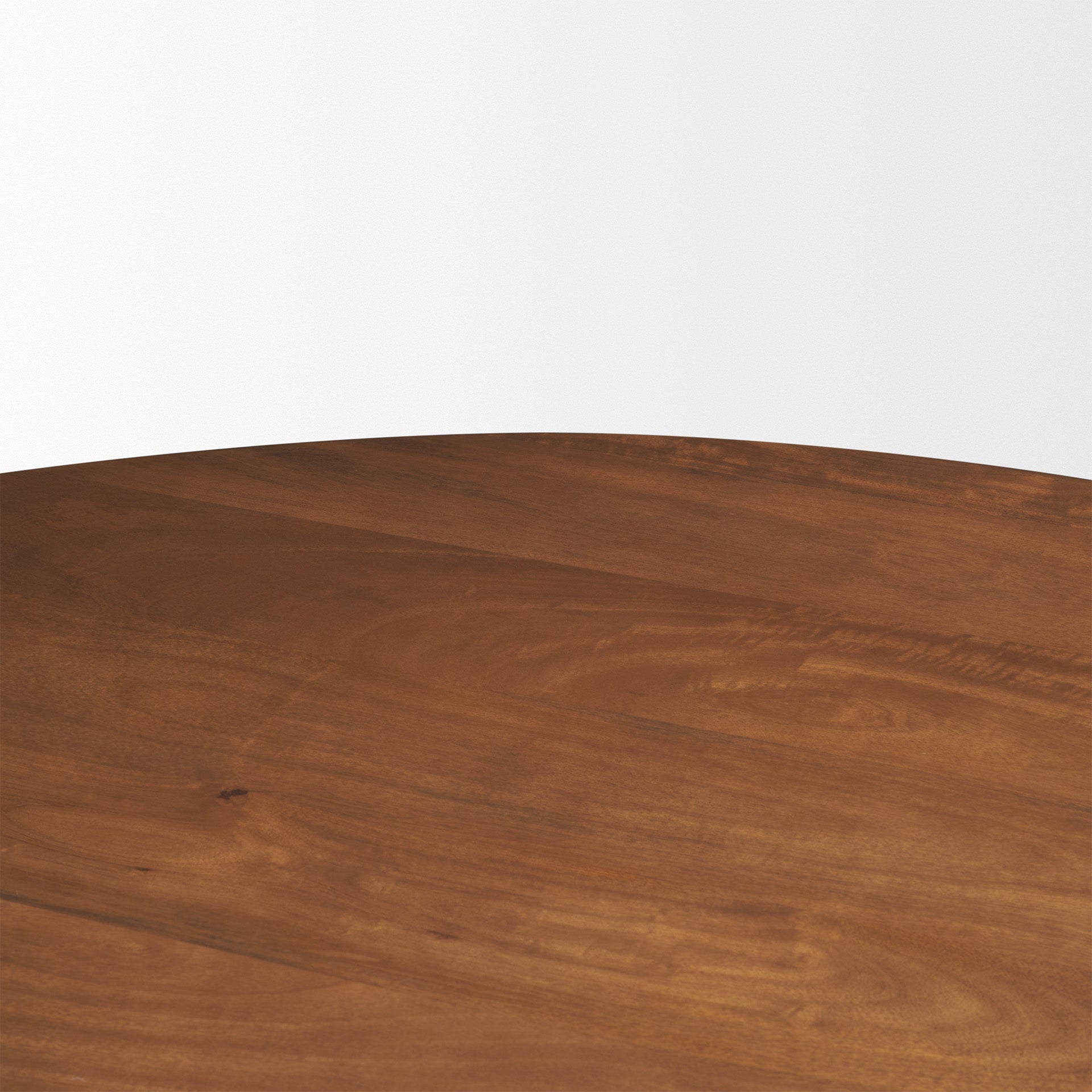 Atlas 42" Warm Mid - Brown Wood Stacked Pedestal Base Round Dining Table - Central Designs