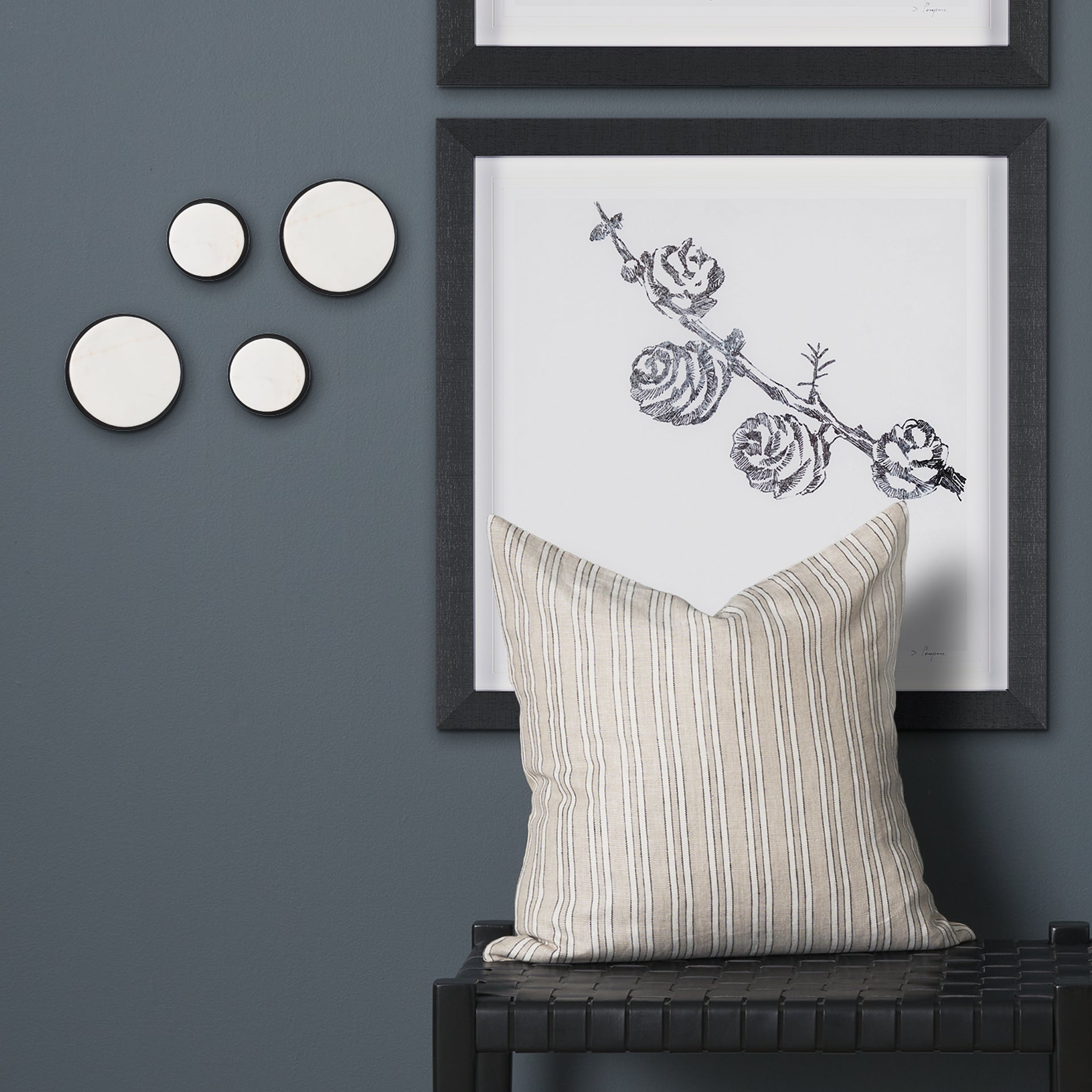 Sophia 5.0 L x 5.0 W x 3.0 H White Marble Set of 2 Wall Hooks - Central Designs