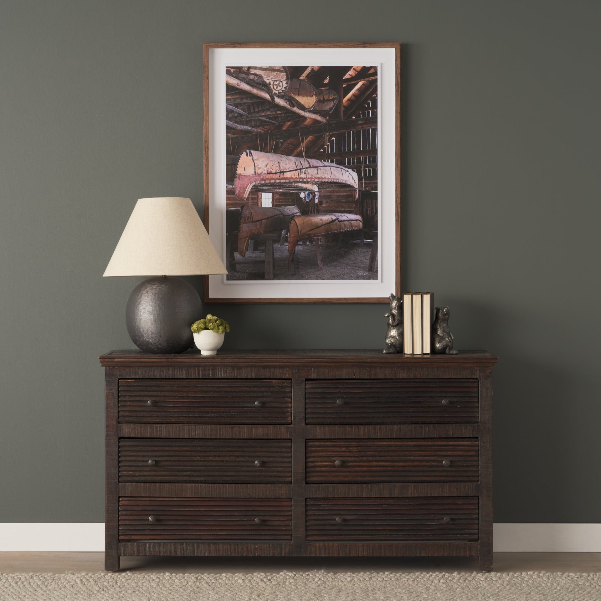 Rhett Reclaimed Wood 6 Drawer Cabinet - Central Designs