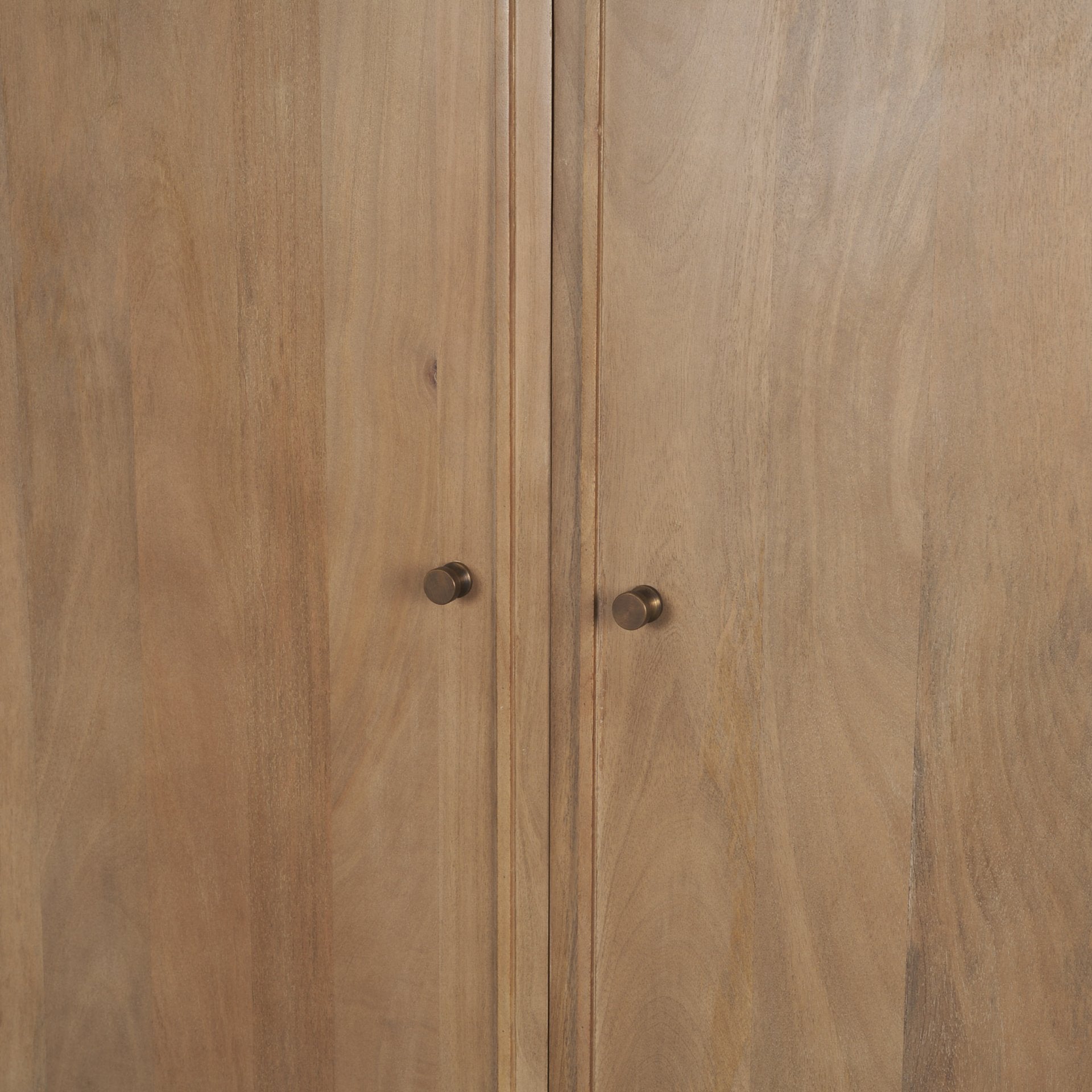 Phil Light Brown Wood 2 Door Bar Cabinet - Central Designs