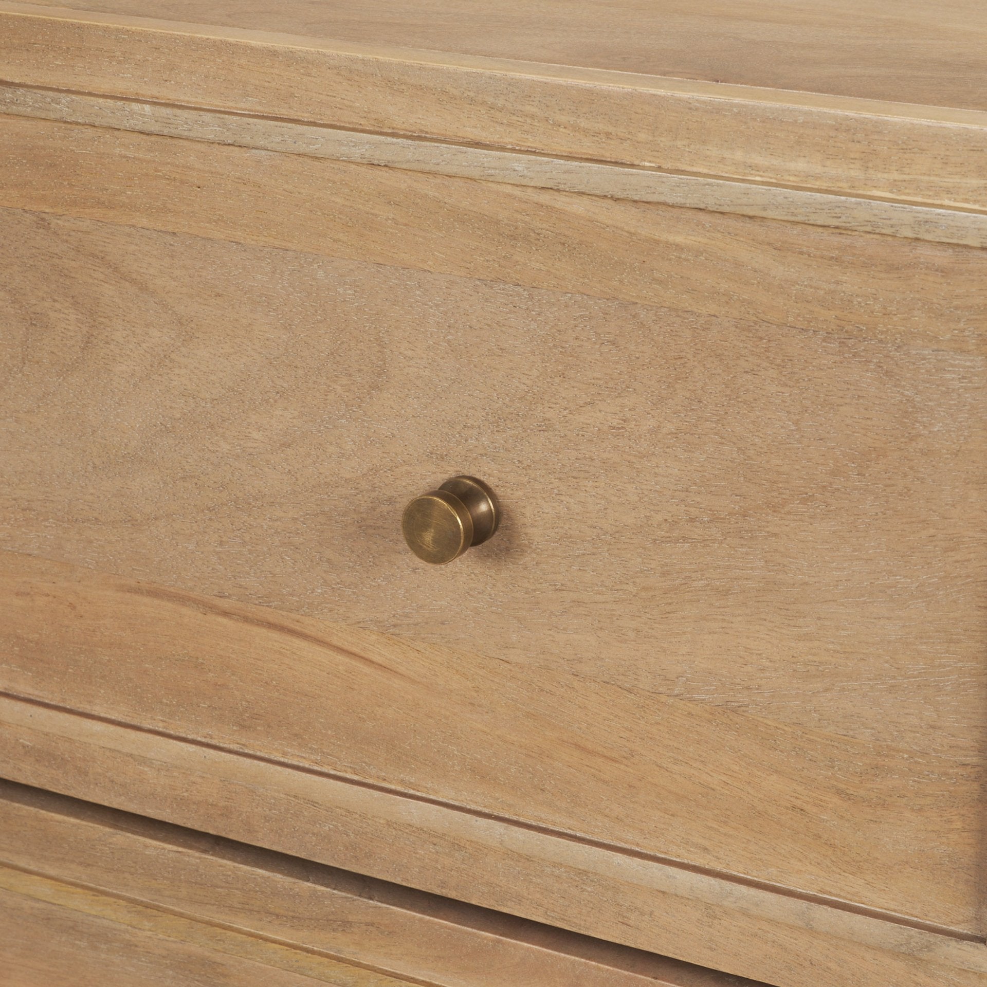 Phil Light Brown Wood 2 Drawer Accent Cabinet - Central Designs