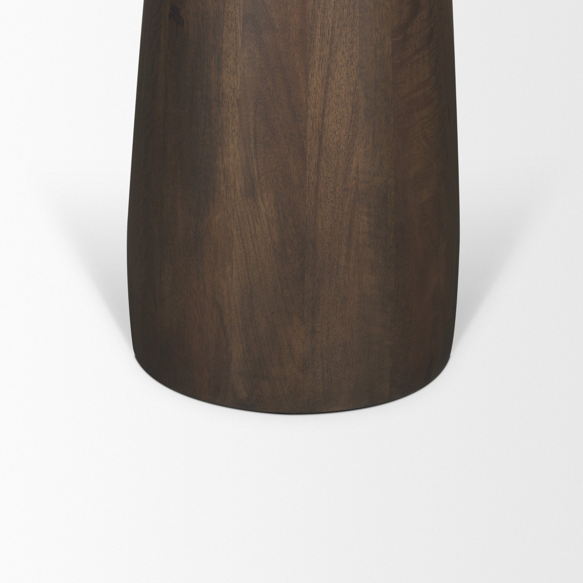 Allyson 32" Round Dark Brown wood w/ Cappuccino Marble Top Bistro Table - Central Designs