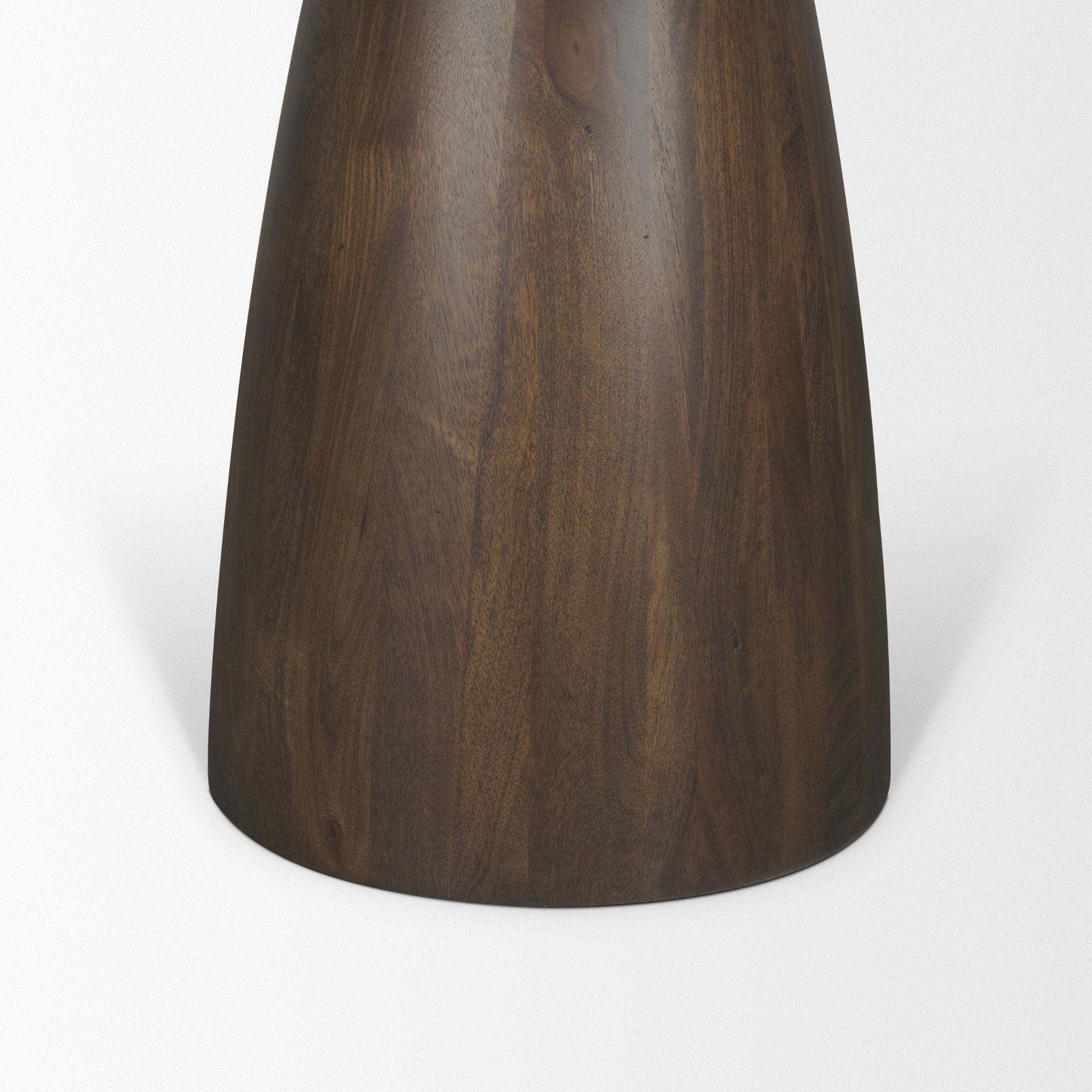 Allyson 42" Round Dark Brown w/ Cappuccino Marble Pedestal Dining Table